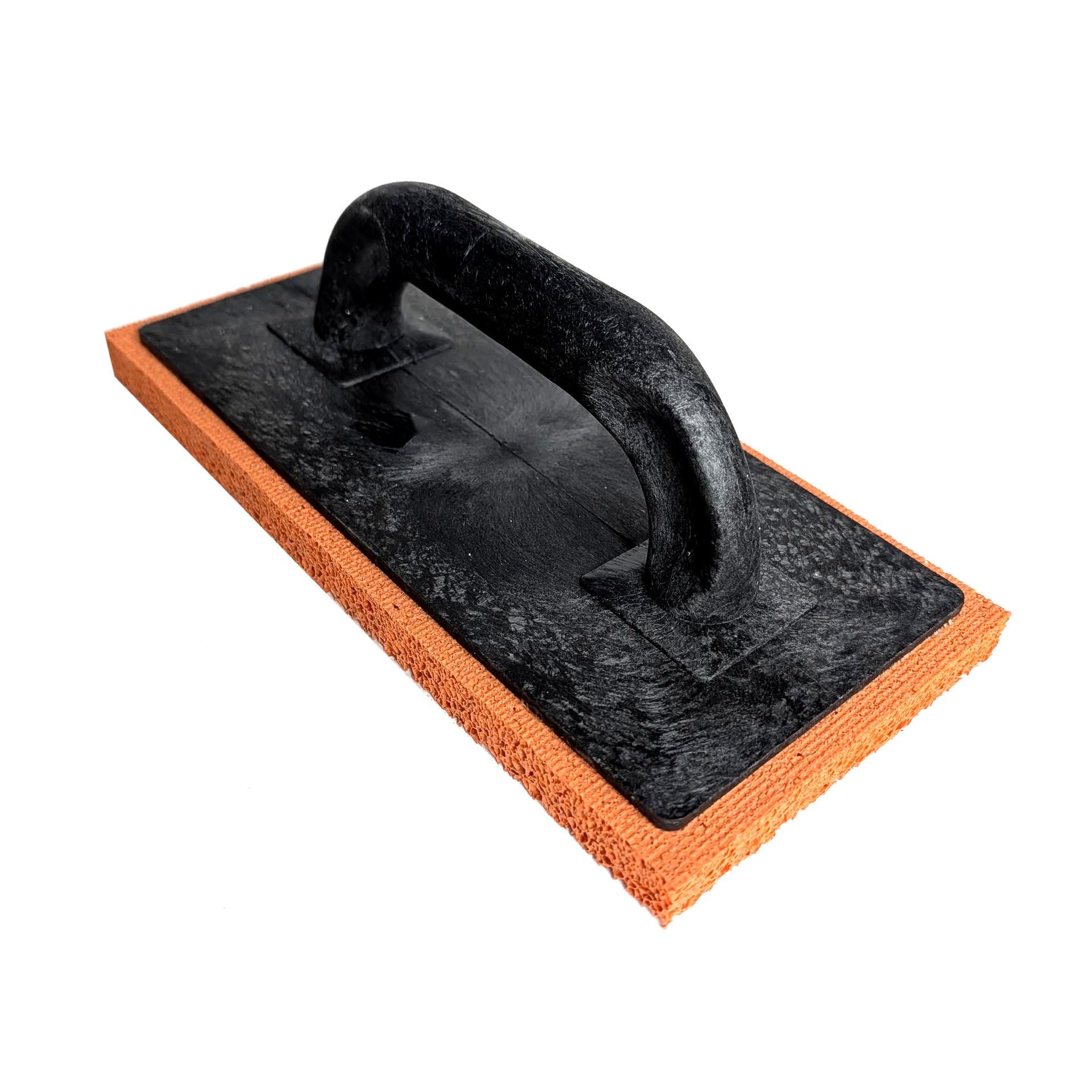4 spugne galleggianti in gomma grossa arancione, 280 x 140 x 18 mm, cazzuole per intonaco e rendering (4 pezzi)