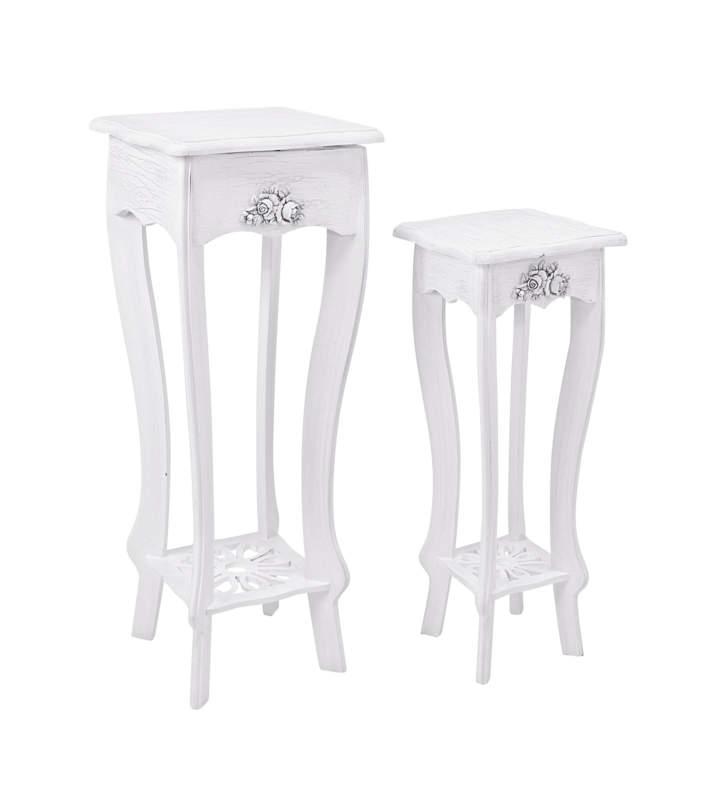Set 2 Porta Lampada Blanc