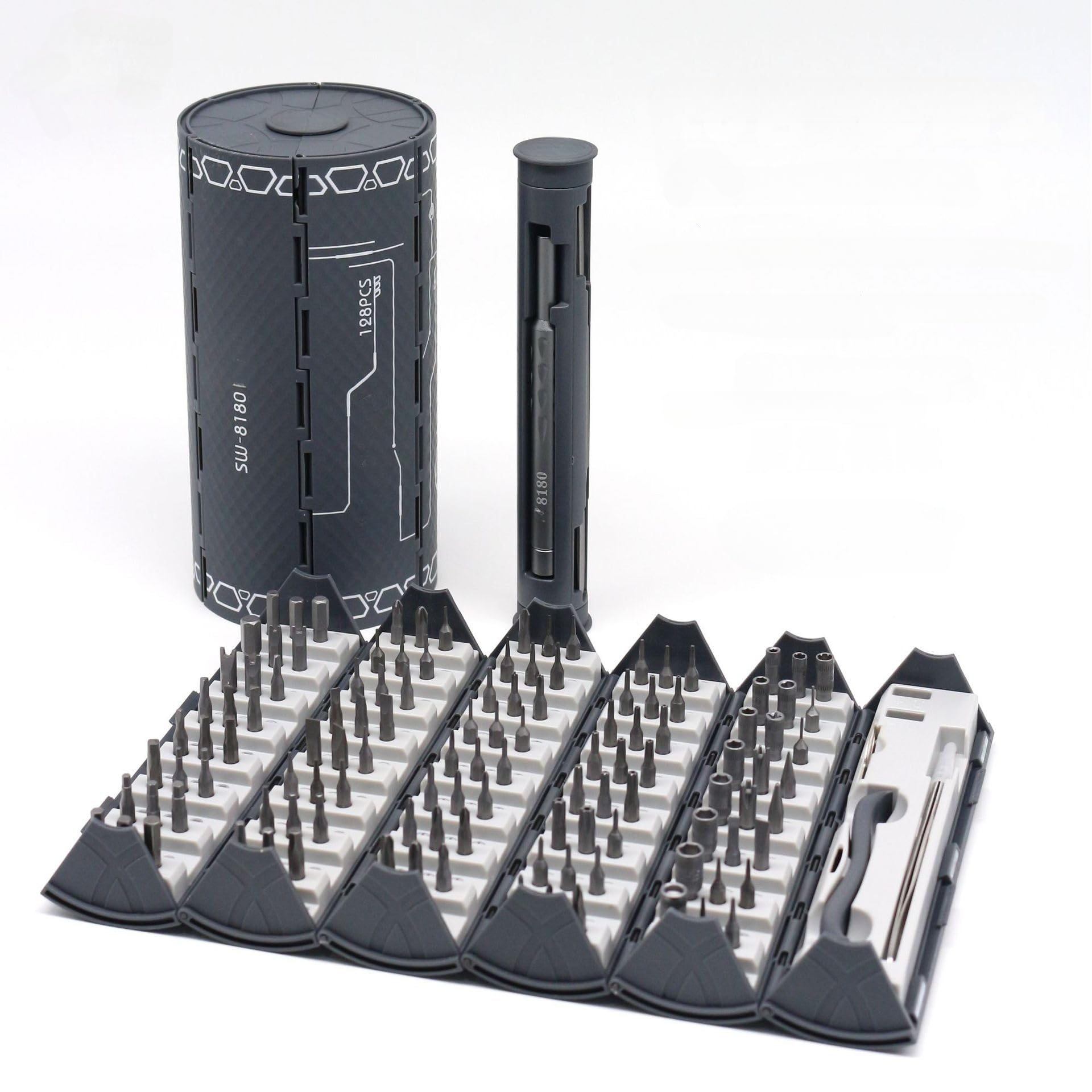 Set di cacciaviti di precisione, piccolo set di cacciaviti 128 in 1, kit di riparazione magnetico per cellulare, laptop, PC, tablet, PS4, Xbox, Nintendo, console di gioco