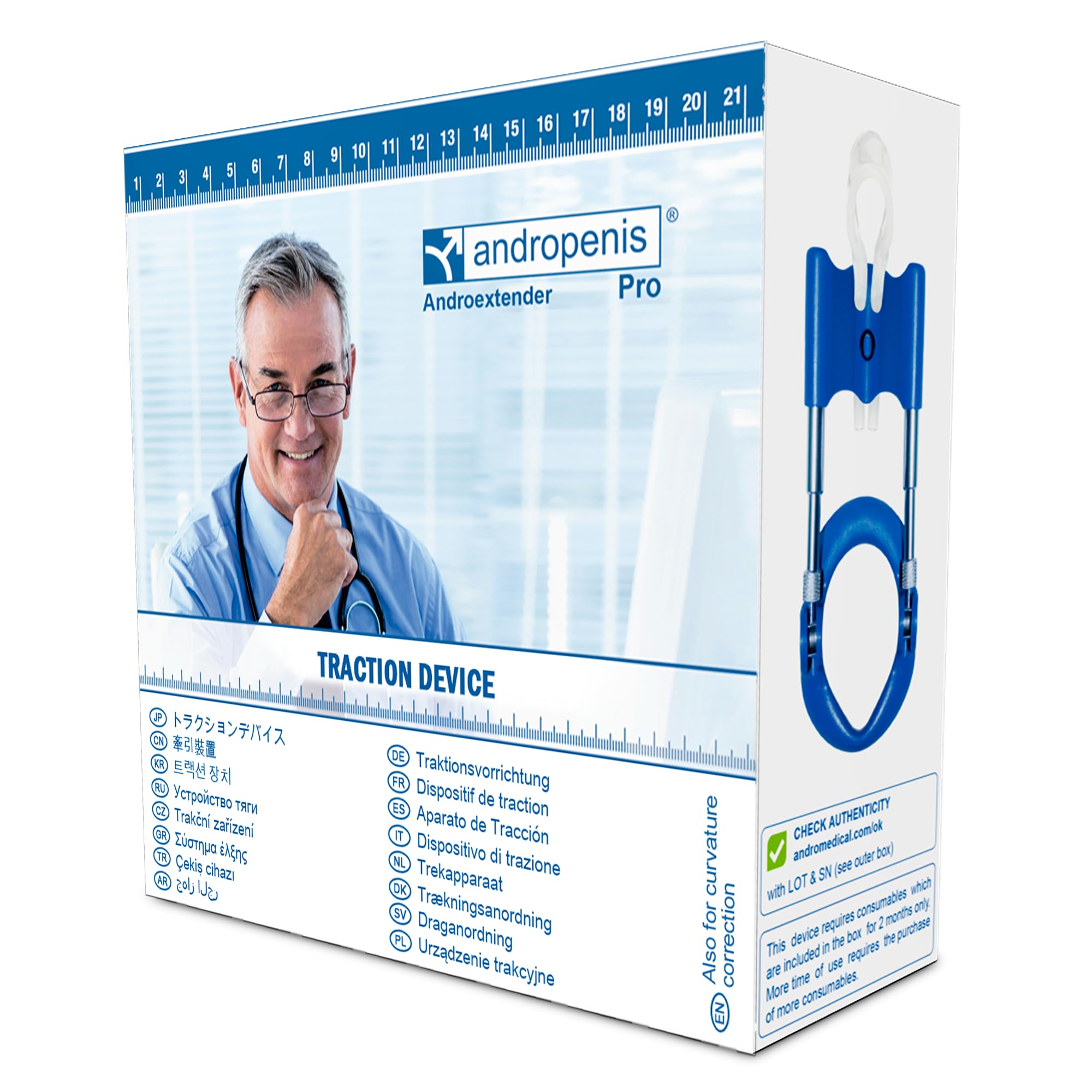 Estensore Pene Uomo - Allungamento Pene - Dispositivo di Trazione per Uomo - Andropenis Pro