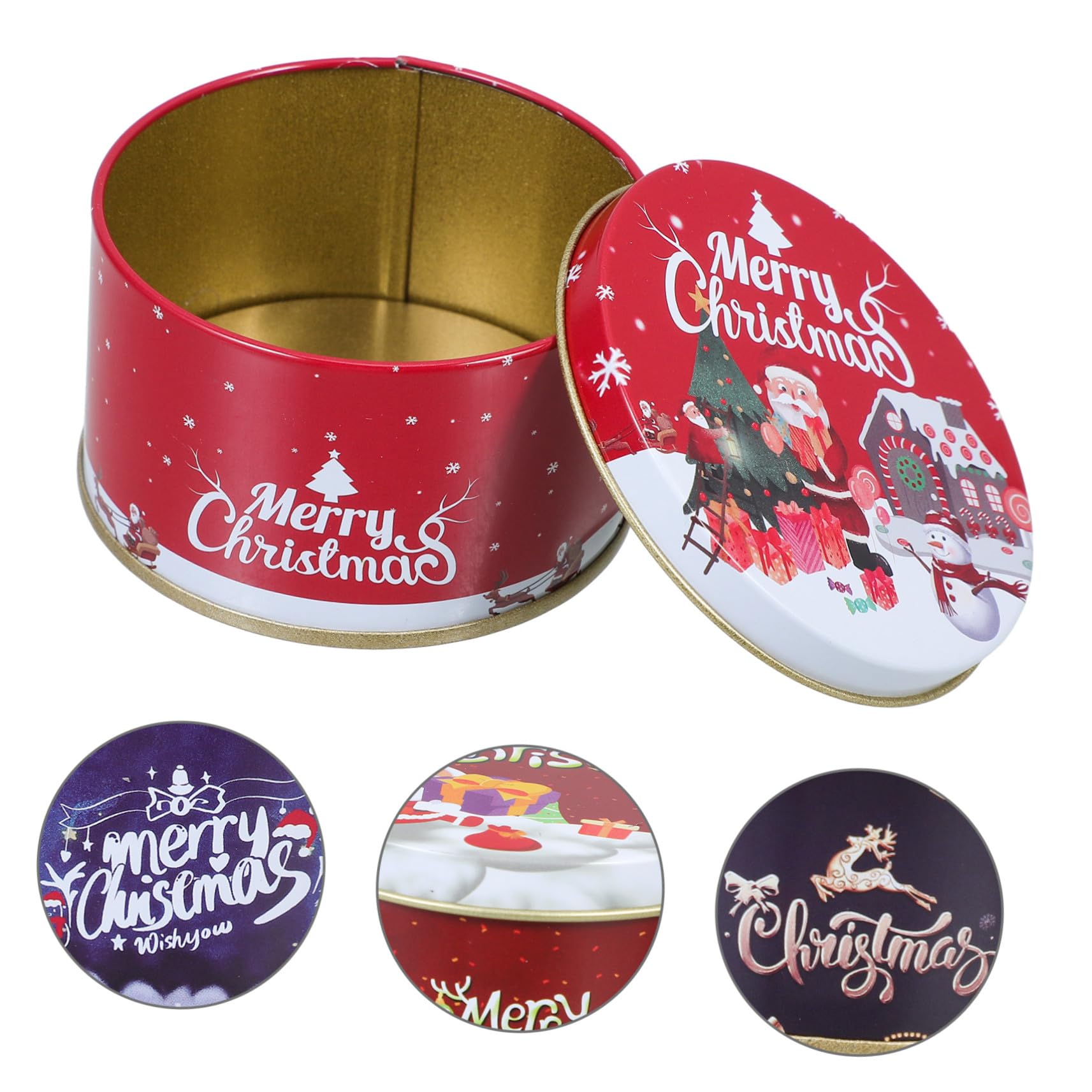 12 Pezzi Natalizie Miniature in Resistenti per Caramelle Biscotti e Cioccolato Decorazioni Natalizie Colorate per Festa e Casa
