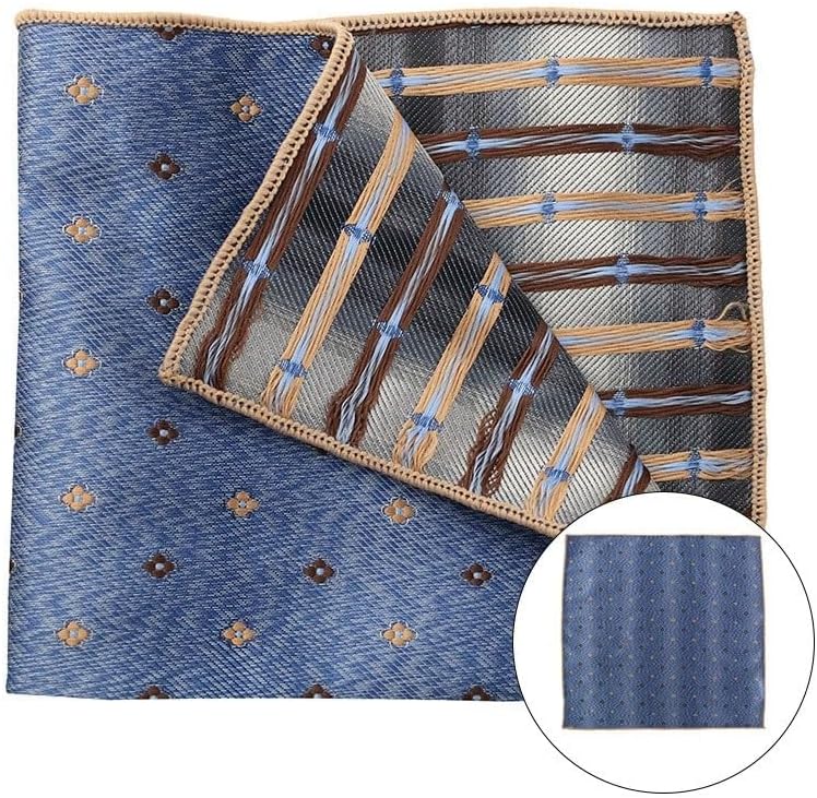 Men's Retro Business Suit Pocket Square Polyester Handkerchief Square Wedding Business Suit Accessories