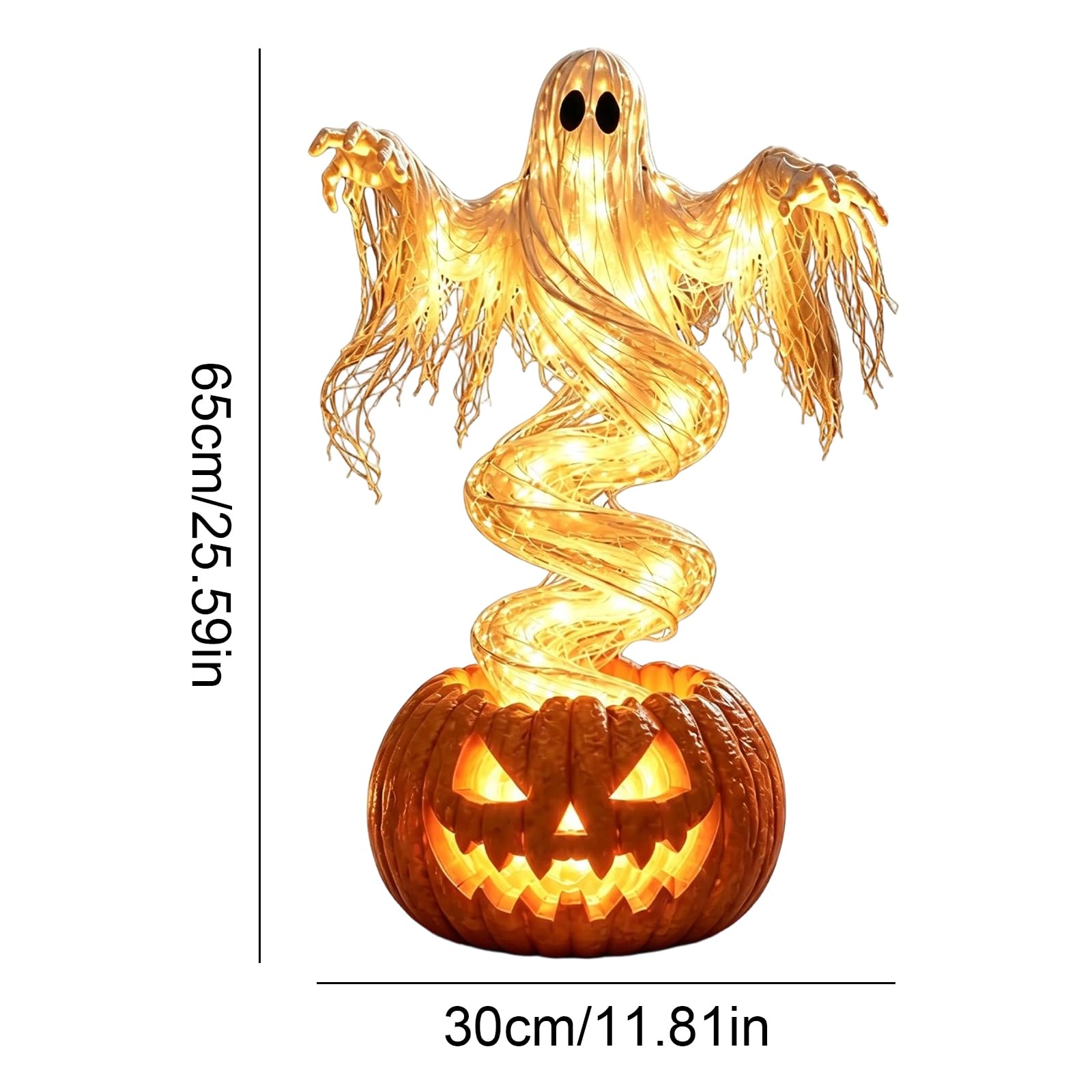 Ghostly Lights Halloween decorazione giardino rotante LED lampada | Ghostly Lights Halloween Si Posa Facilmente Nel Prato E Resiste Alle Intemperie Per Il Riutilizzo