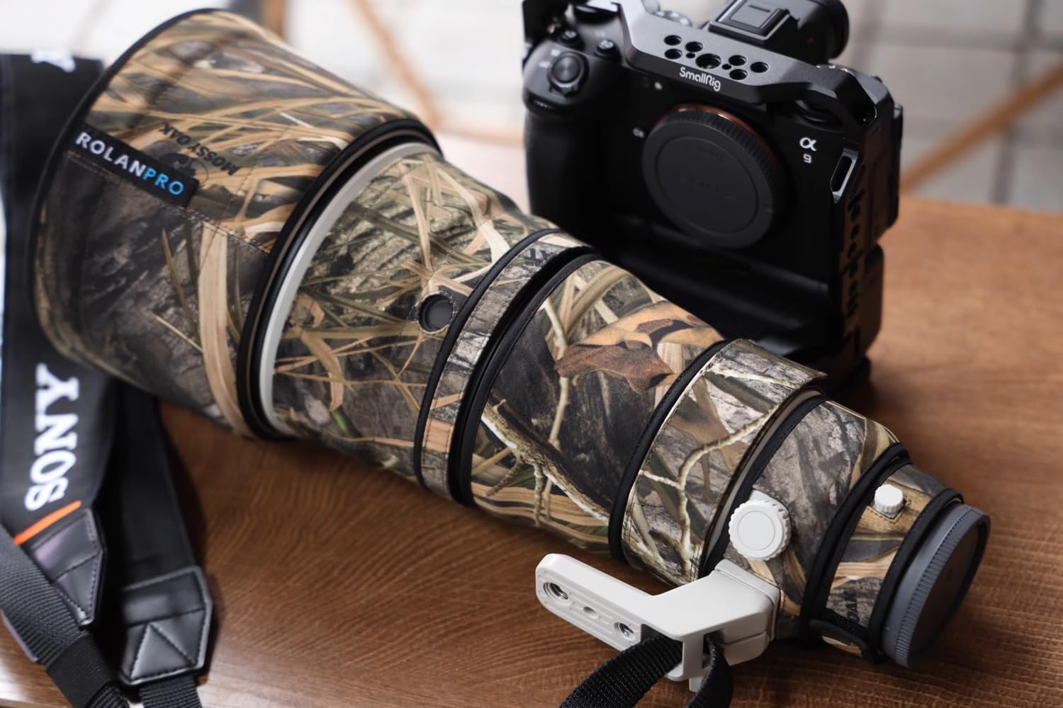 Rolanpro Waterproof Lens Cover for Sony FE 300mm F2.8 GM OSS Lens Protective Sleeve Case for Sony 300f2.8 Rain Cover-#49 Grass Camo Waterproof