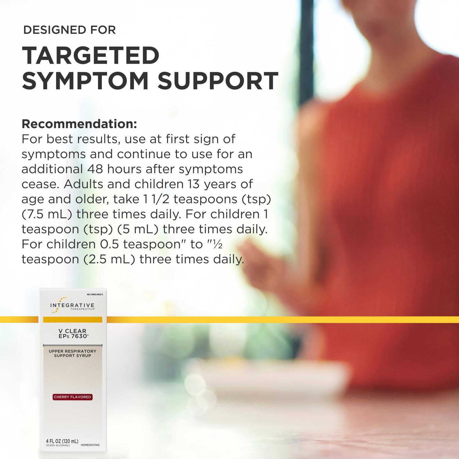 Integrative Therapeutics V Clear EPs 7630, Cherry Flavored, 4oz — Amazon image 7