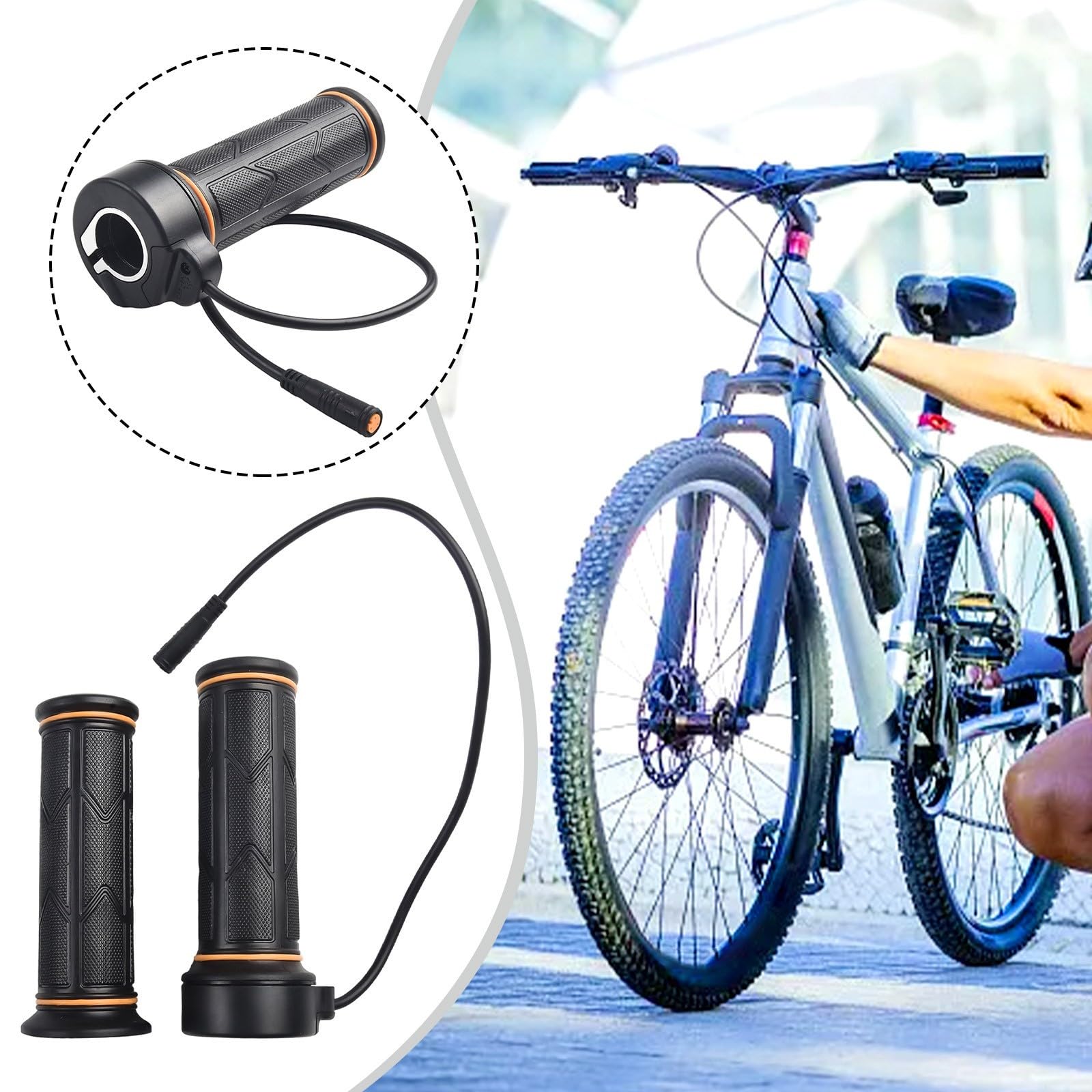 Poignée d'accélérateur de vélo, 12 V-72 V pour vélo électrique, 192 x, poignées d'accélérateur pour moteur central pour Bafang BBS01 02 HD Accessoires