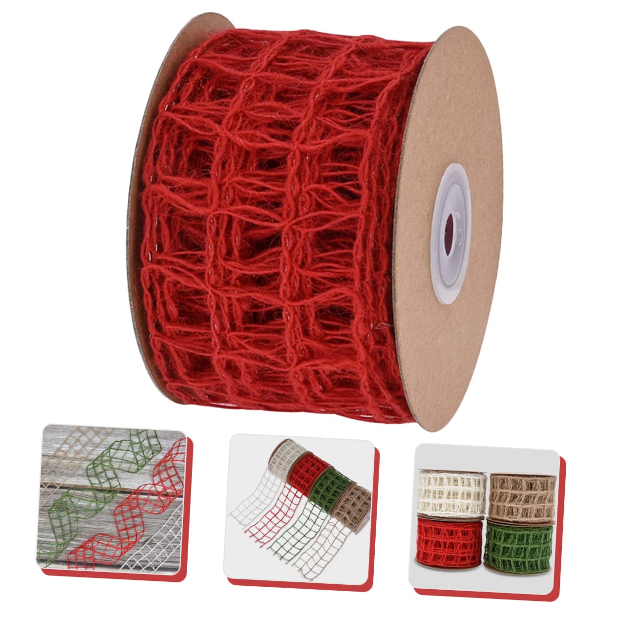 SEWACC 5stücke Weihnachtsdekoband Aus Jute Für -geschenkverpackungen Lagig Strängig Aus Robustem Flachs Für Kreative Bastelprojekte Festliche Anlässe Und Gartenarbeiten