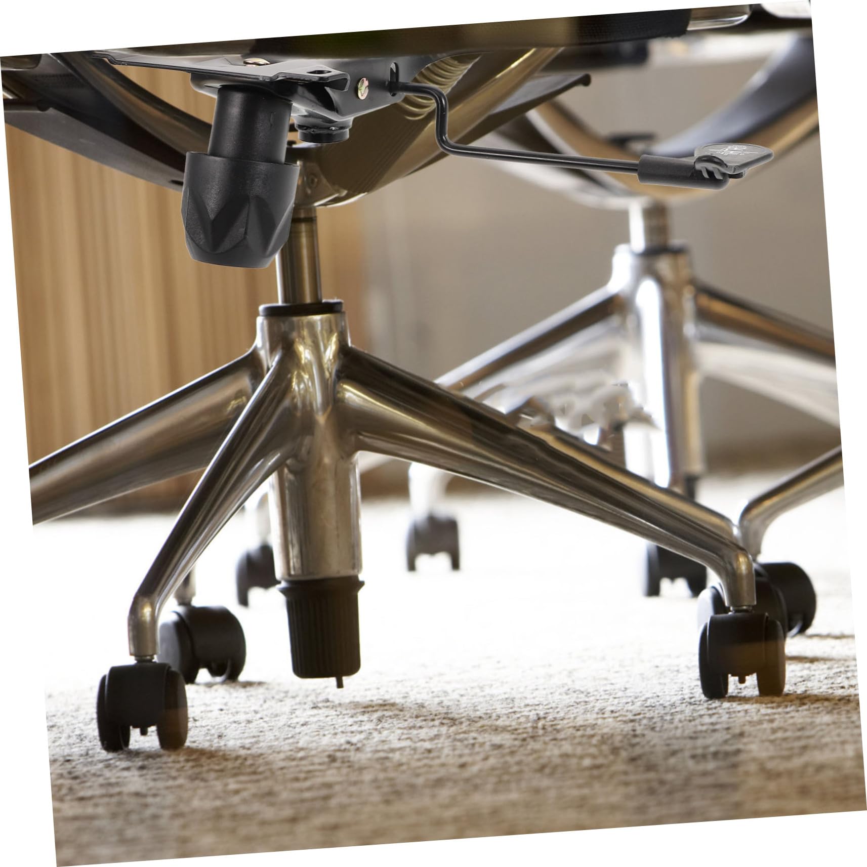 TOYANDONA Base Giratoria para Silla De Oficina Accesorio Resistente Metal Soporte Práctico con Diseño Ergonómico Fácil Instalación Repuesto para Mecanismos De Sillones De Despacho