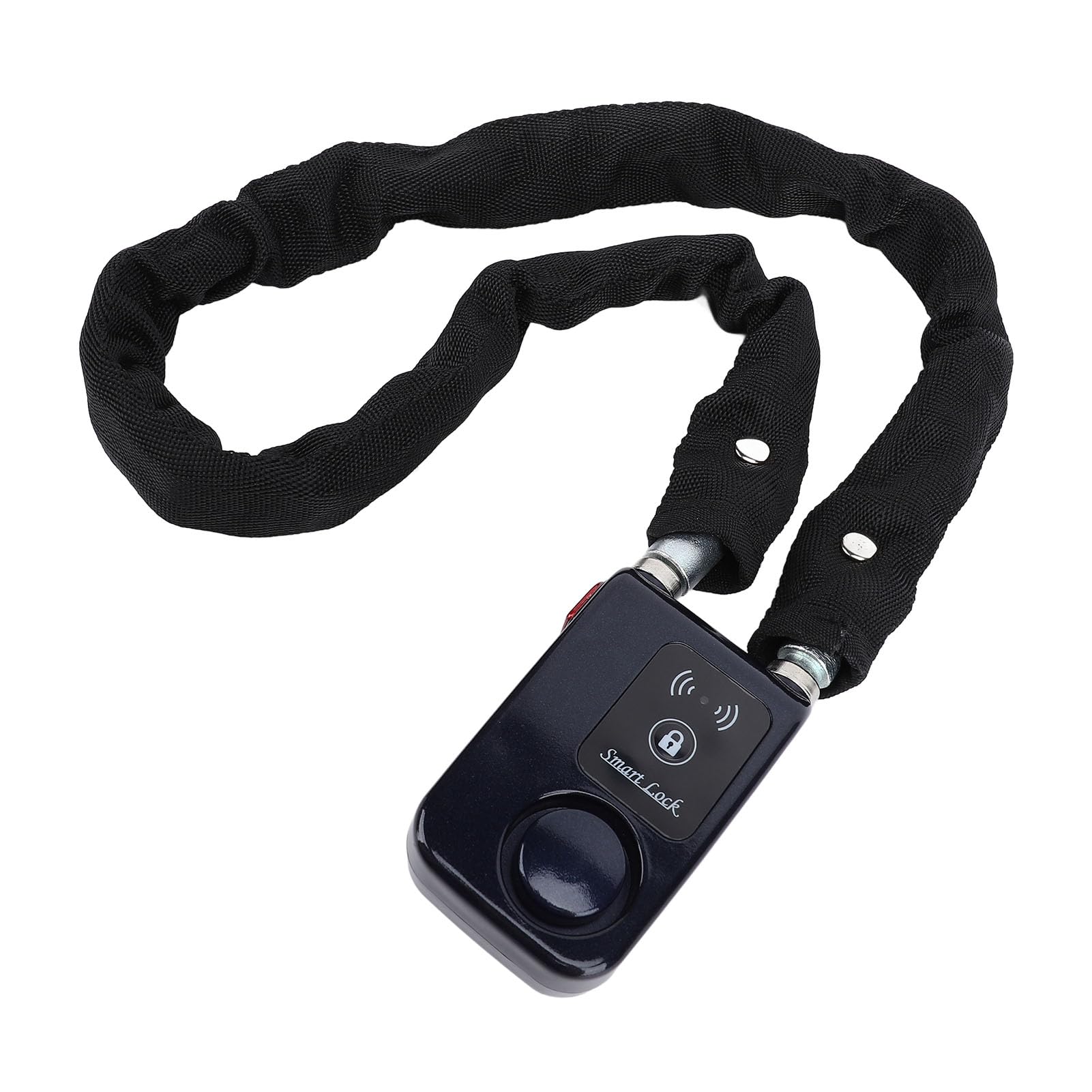 Generic Lucchetto a Catena Antifurto Intelligente Impermeabile per Bici e Motocicli Elettrici - Controllo BT con Allarme a Vibrazione 80 Cm (BLUE)