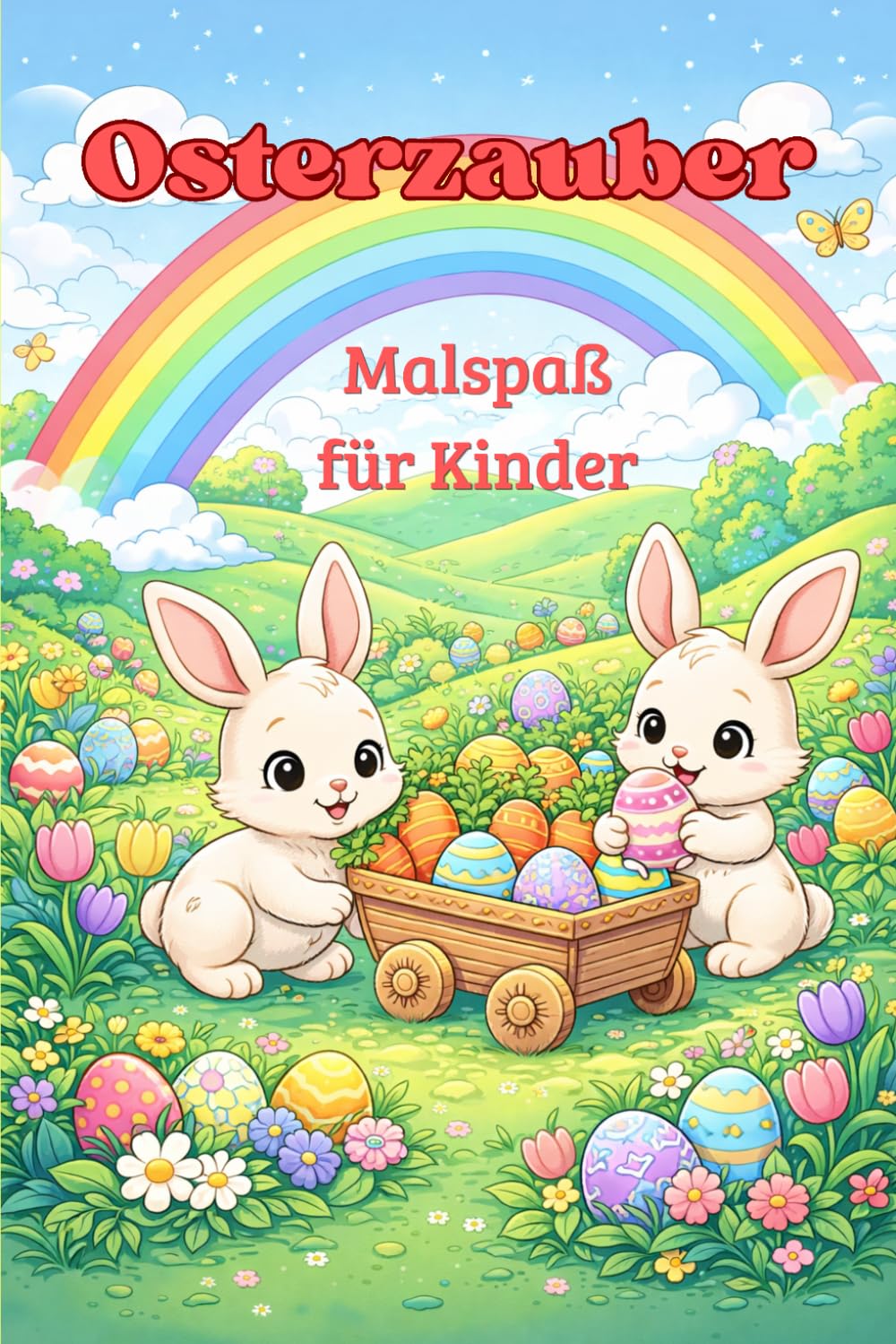 Osterzauber Malbuch für Kinder: Süße Hasen, Küken & Ostereier zum Ausmalen | Kreativer Malspaß ab 3 Jahren