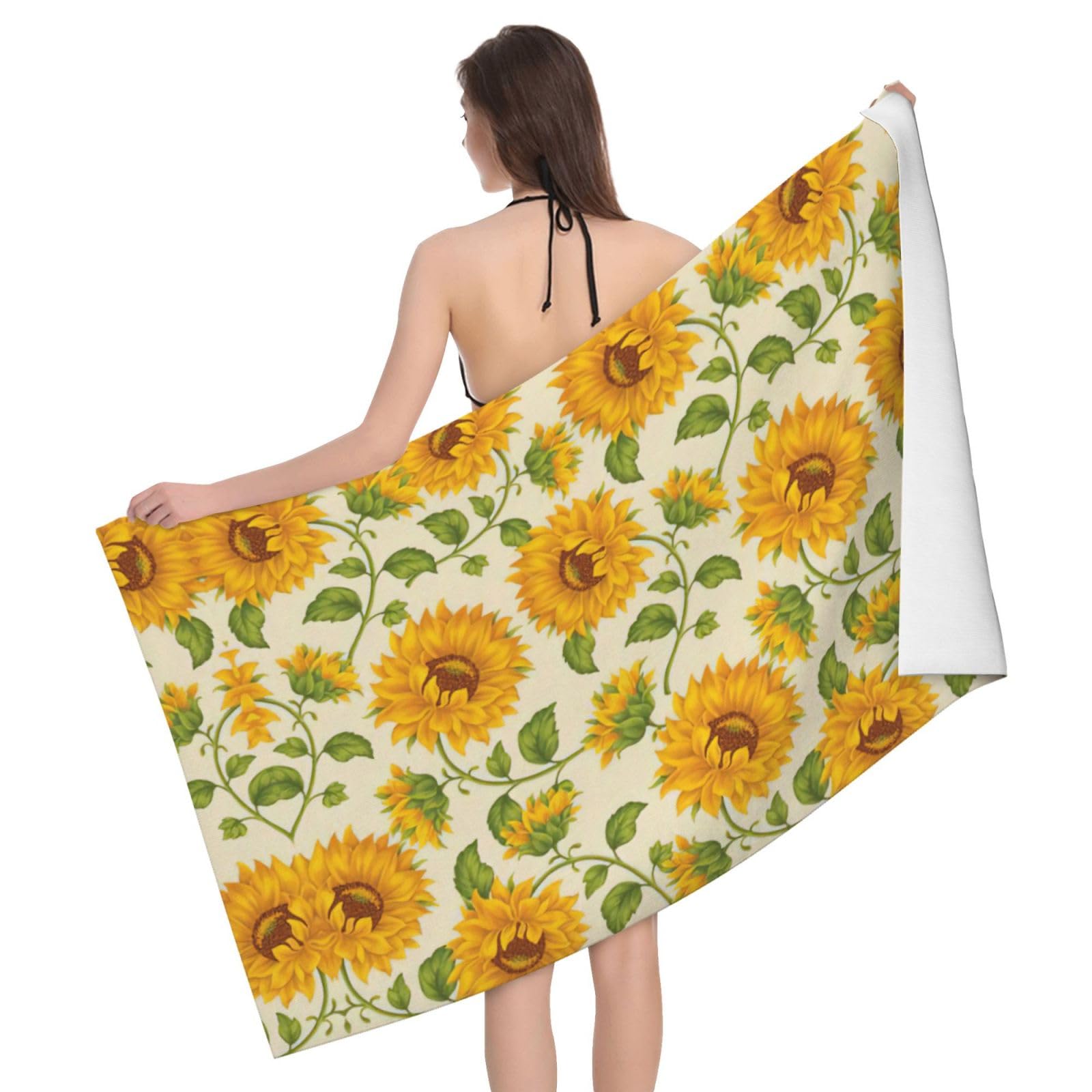 Serviette de bain microfibre séchage rapide anti-odeur pour le sport et le yoga