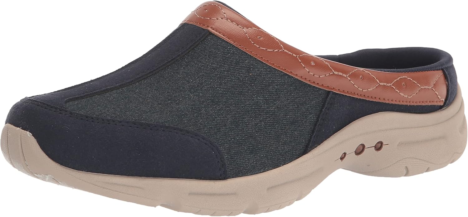 Easy Spirit Women's BAYE7 Mule, Dark Blue, 9.5 Wide