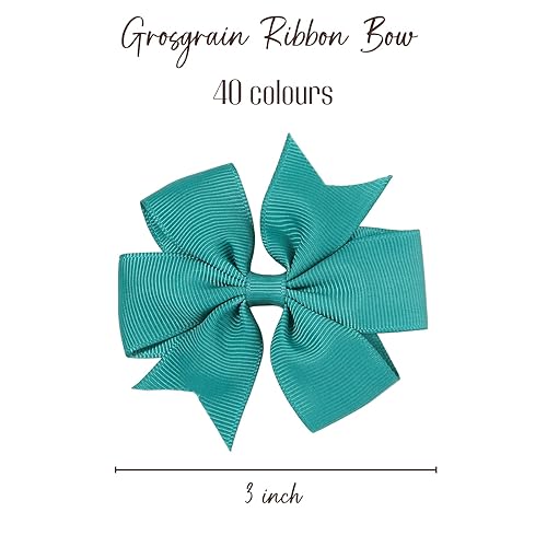 Miniatura 2 de Choicbaby Lazos para el pelo para niñas, lazos para el pelo de 3 pulgadas con cinta de grogrén para niñas pequeñas, accesorios para el cabello,