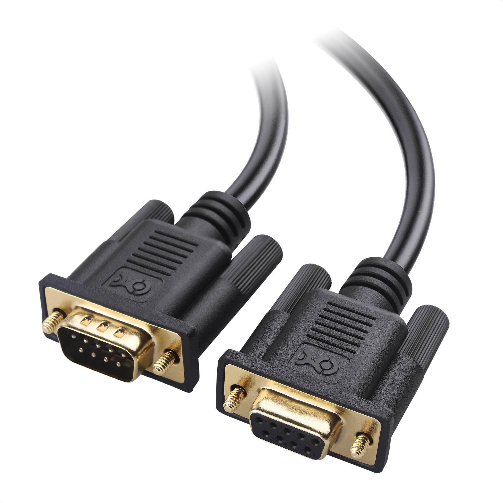 Cable Matters RS232 Cable, Serial Cable - 10ft, Male to Female, 9 Pin DB9 Cord