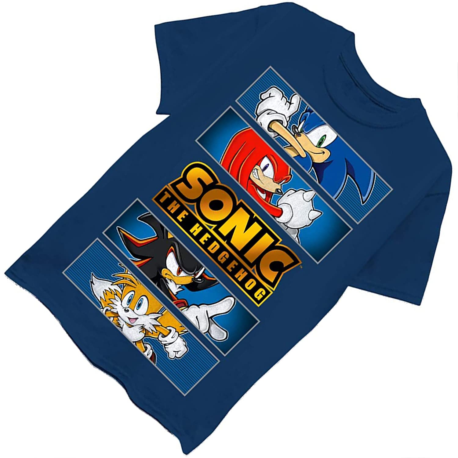 Buy SEGA Boys Sonic The Hedgehog Shirt - Featuring Sonic, Tails, and ...