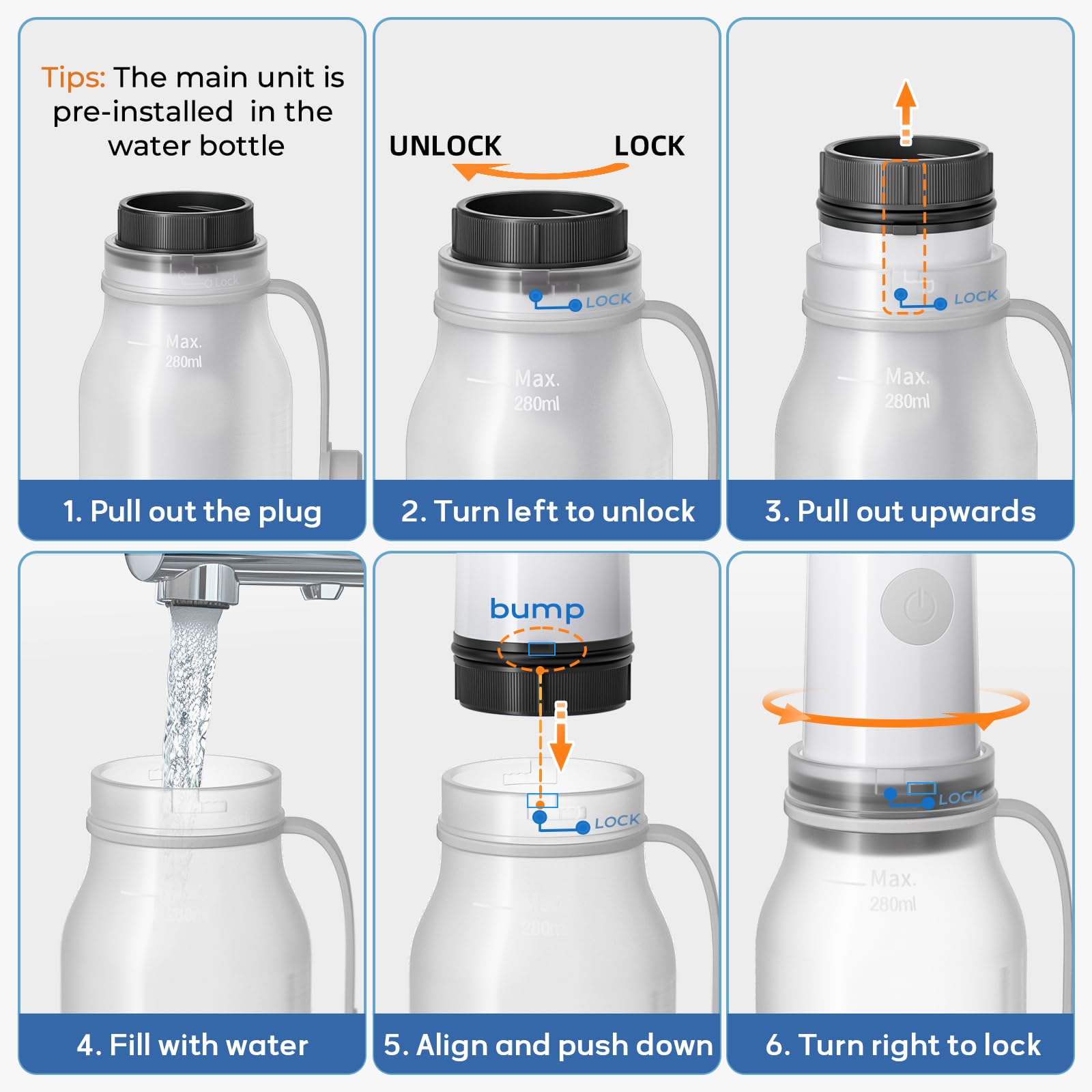 BIGCOW Bidé de viaje portátil, bidé eléctrico con 3 modos de pulverización, IPX7 impermeable y recargable, mini pulverizador de agua para inodoro para higiene personal, cuidado postnatal, perineal y