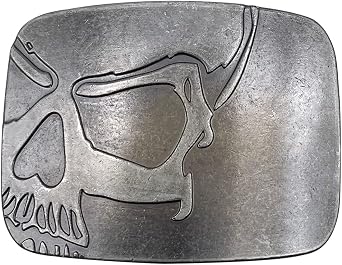 XGALA Skull Head Belt Buckle For Mens Western Cowboy