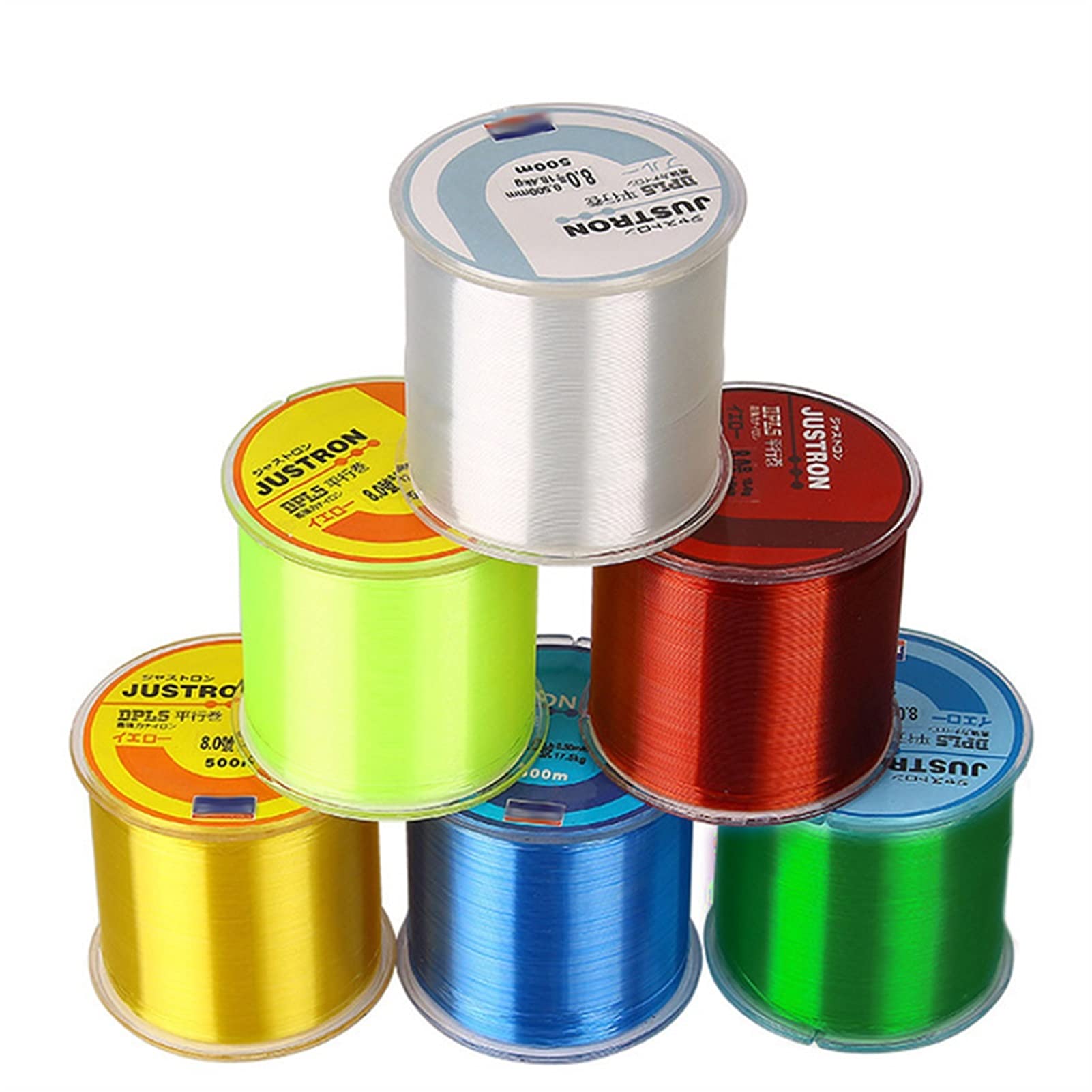 caihuashopping ​Angelschnur 500m Angellinie Superstarke Monofilament Nylon Tackle Sea Fluorkohlenstoff 2-35LB Fischdraht (Color : 1, Line Number : 1.2#)