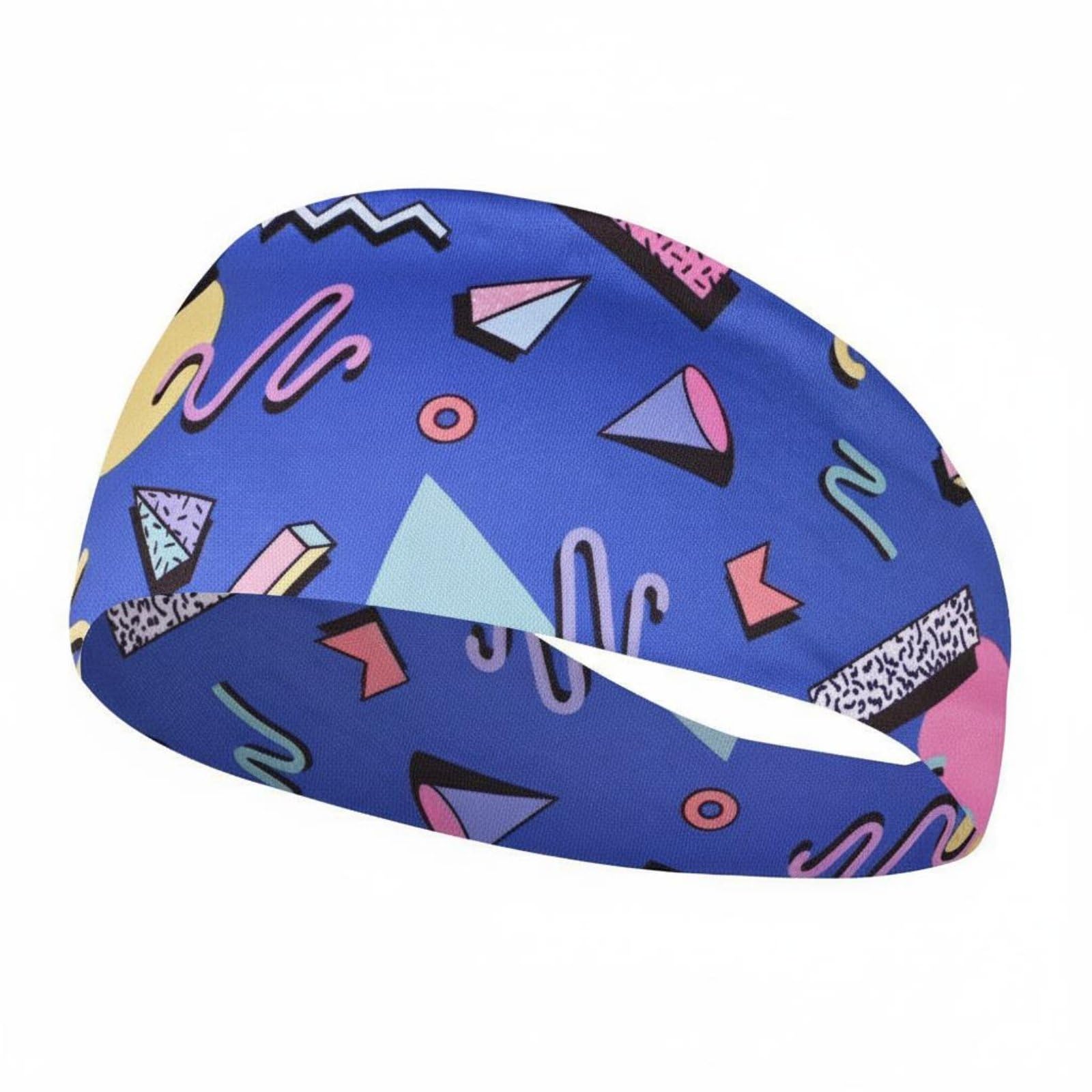 HEAVENGLOW Swimming Ear Cover Band Multi-Functional Printed Athletic Headwrap Colorful Running Headband Stylish Prints Wide Fitness, Fa10-3|Sporting Goods | Fitness, Running & Yoga-image-35