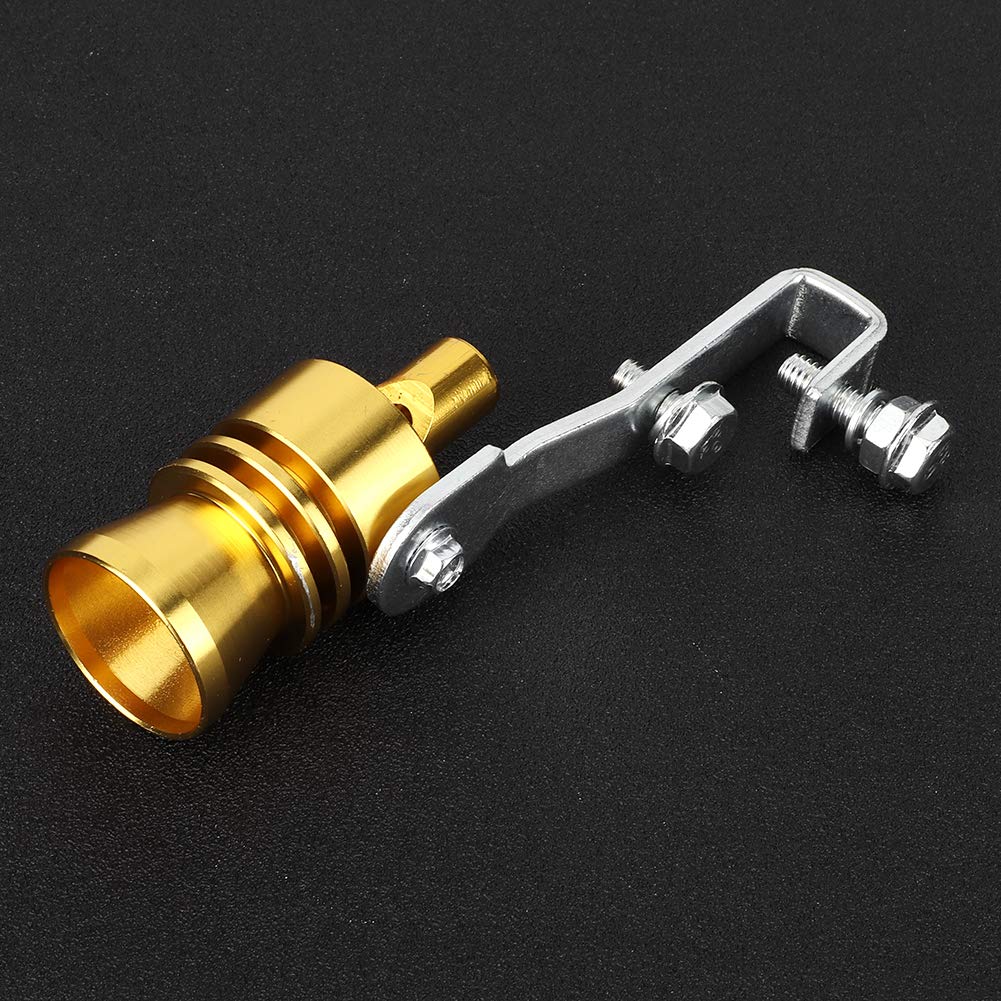 Tbest Turbo Sirena, Turbina Auto Fischio Tubo di Scarico Altoparlante Auto Turbo Suono Tubo di Scarico Tubo di Scarico Forte Fischio Modificato Auto Motor Accessori Auto (oro)