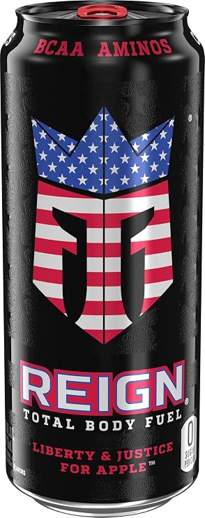 Reign Total Body Fuel, Liberty & Justice for Apple, 12 Pack (16 Fl Oz)