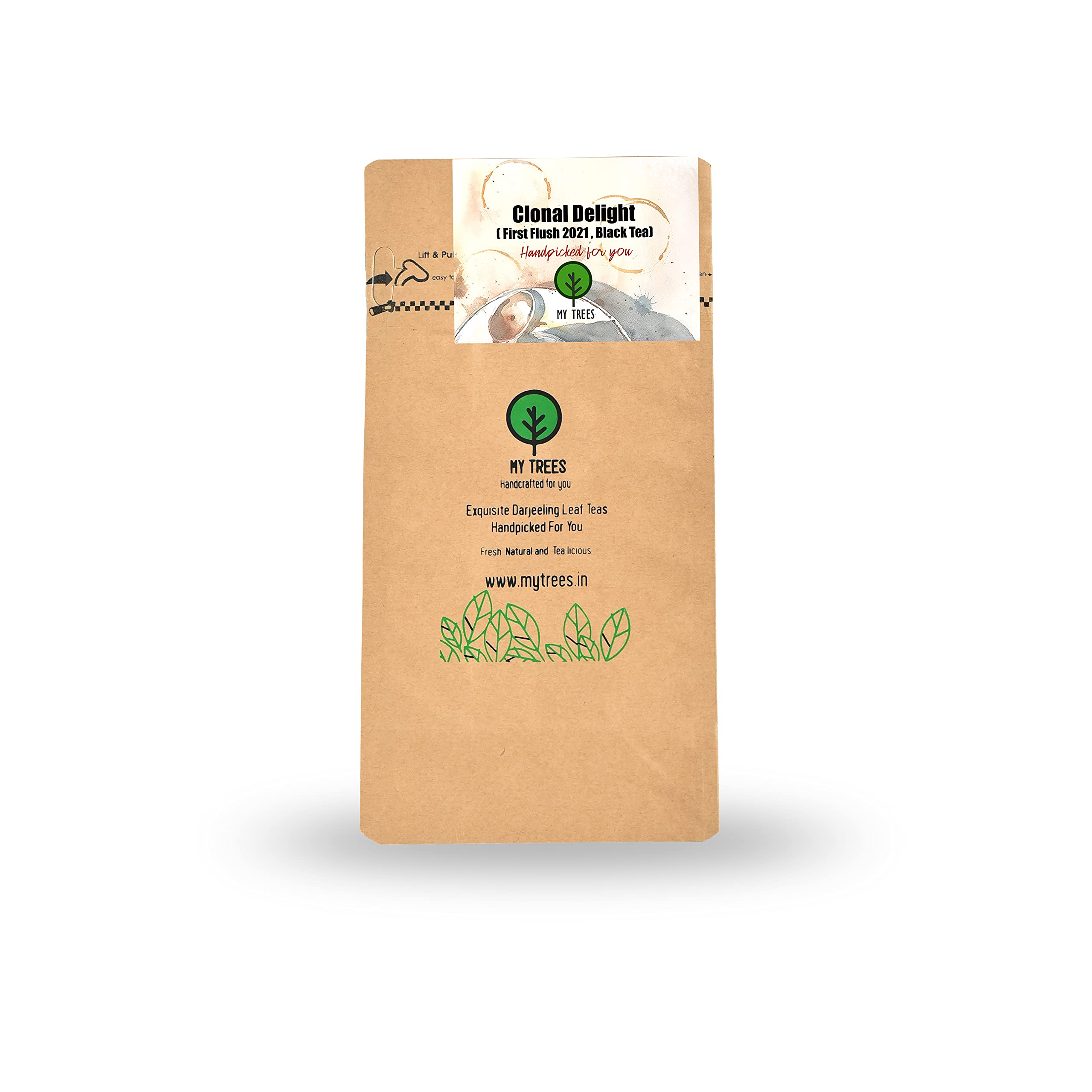 My Treesclonal delight black tea 50 gm | 2021 First Flush Black Tea | Authentic Full leaf Black Tea | Loose leaf tea from Darjeeling | Pure Natural authentic Tea leaves from Darjeeling |
