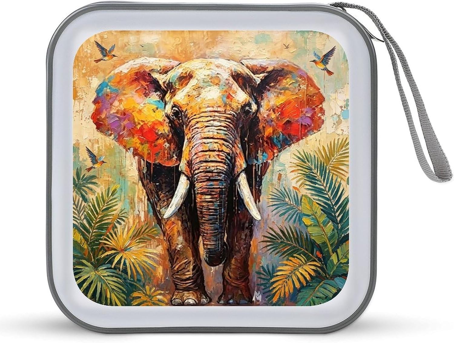 Elephant Poster CD Case CD Storage Box DVD Sleeves