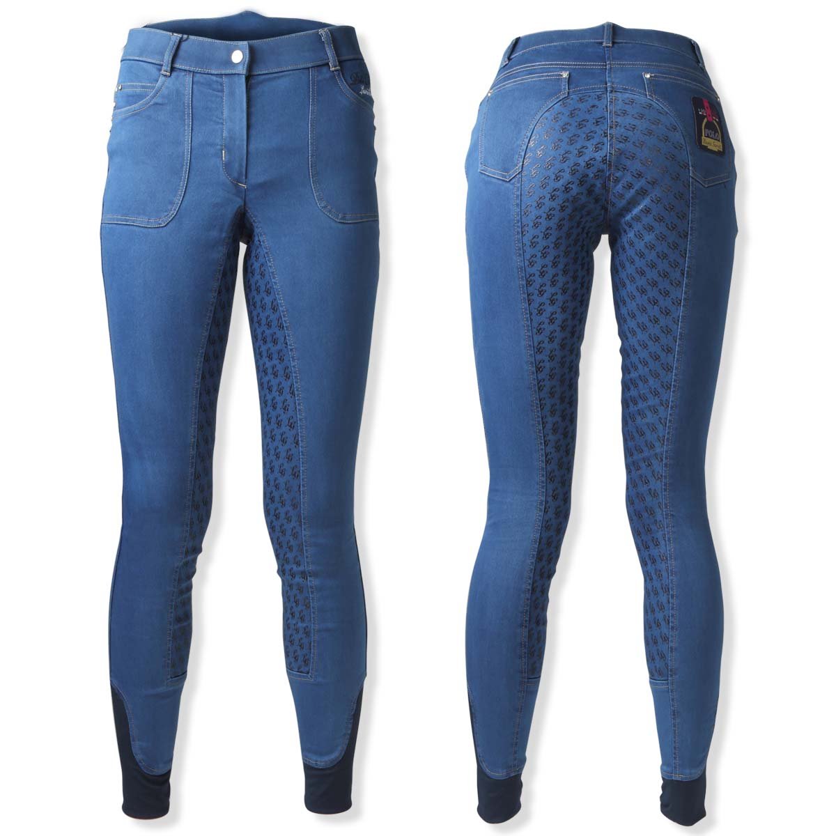 HKM - Reithose -Santa Rosa- Silikon Vollbesatz6100, Pantaloni Unisex - Adulto