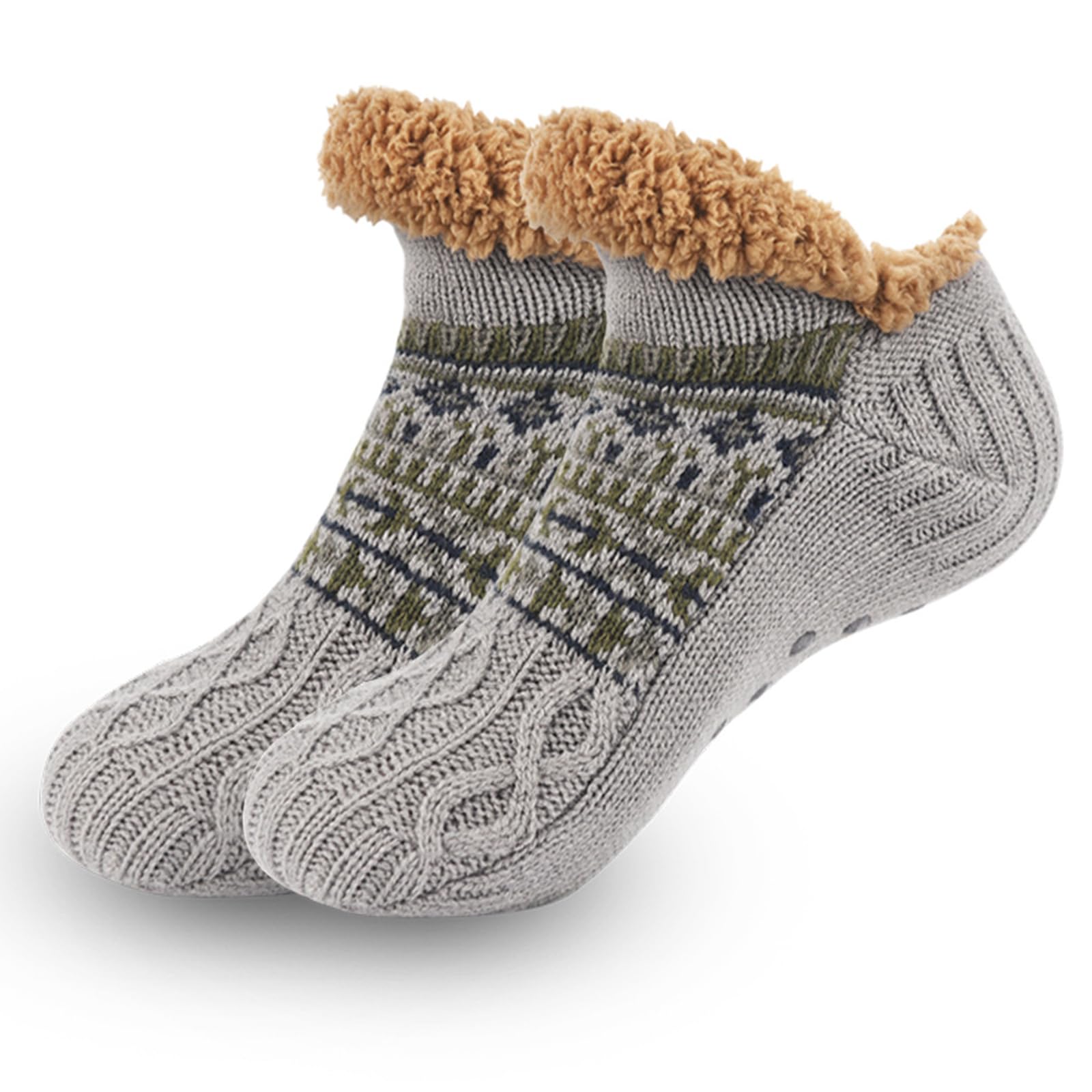 Calcetines de Lana Cálidos para Hombre Gris 43-45 EU