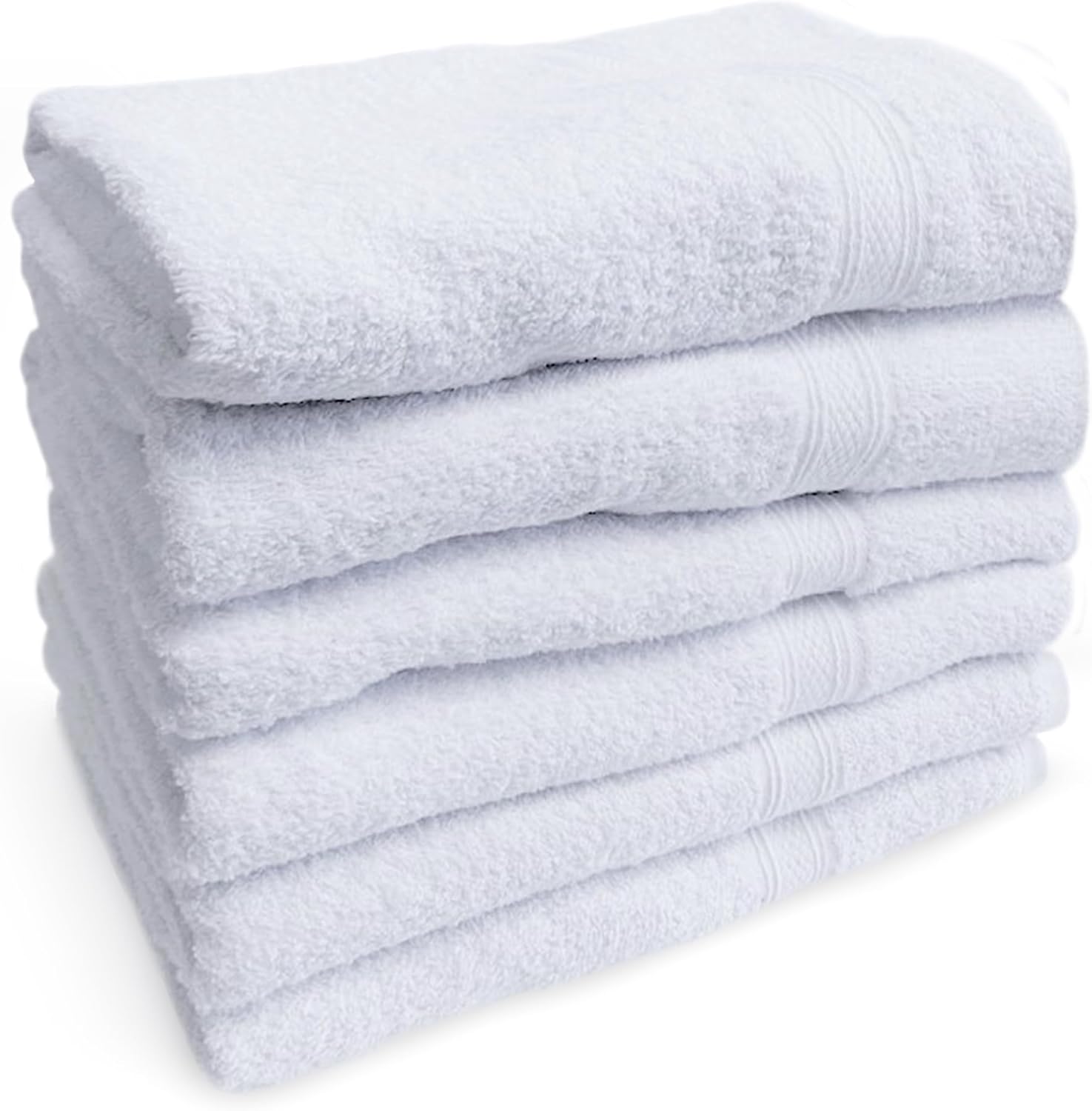 Towels N More 6 Pack 22x44 Soft Gym Towels/Bath Towels