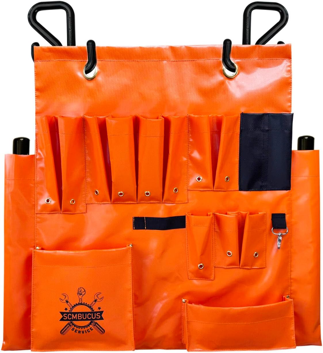 Lineman Tool Board Secure Fit, Aerial Apron, Sturdy Lineman Tool Bag, Bucket Truck Tools Organizer, Include Two 2" Hooks