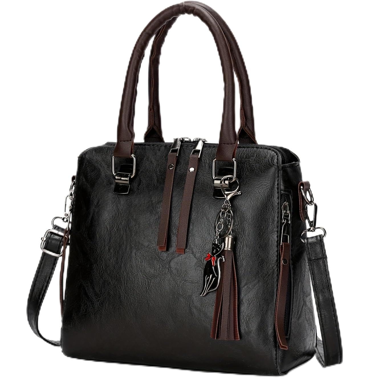 BABIES BLOOM Black Stylish Women Crossbody Sling Handbag with Tassle Top Handle Women Handbags Ladies Bag Purse for Working Girls and Women(24x13x24 cm) (B0CM3H92ZM) Amazon Price History, Amazon Price Tracker