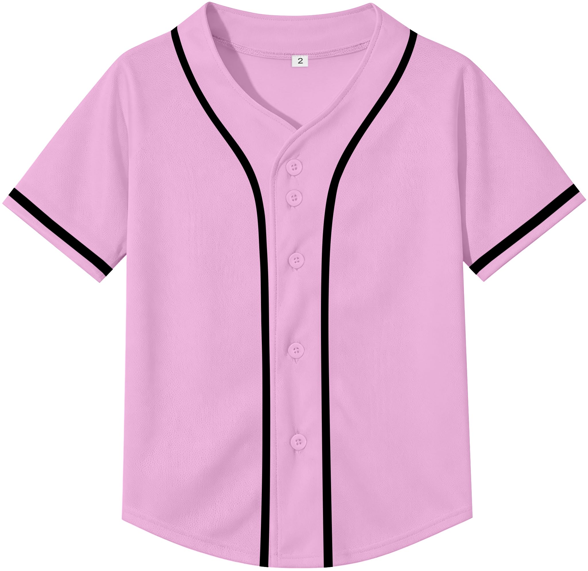 Yuji Itadori Kids Baseball Jersey Button Boys Short Sleeve T-Shirts Hip Hop Fashion Casual Sports Solid Color Shirt
