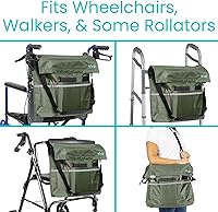 Vista 84 de Bolsa para silla de ruedas, Floral púrpura