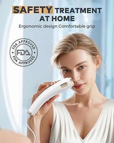 Miniatura 3 de Hikyskin Depilación láser con enfriamiento, depilación permanente 3 en 1 IPL para mujeres y hombres, 9 niveles de energía, dispositivo de depilación