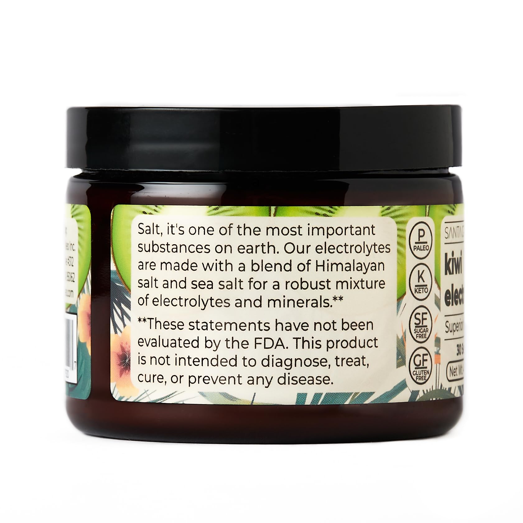 Santa Cruz Paleo Real Salt Electrolytes Powder, Kiwi