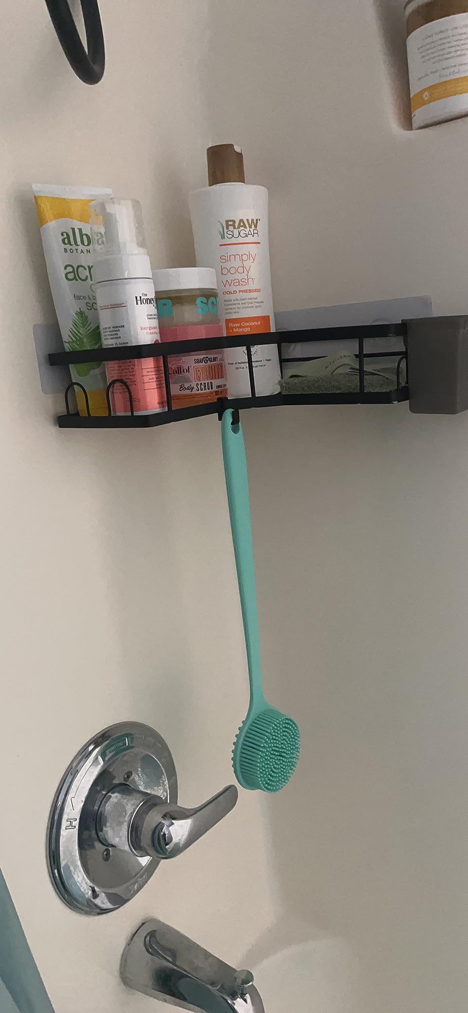 AKTECKE Corner Shower Caddy Bathroom Organizer Adhesive Shower Rack Bathtub Shelves - 3Pack No Drilling Shower Shelf photo review