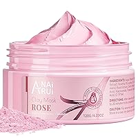 Vista 3 de ANAI RUI Máscara de arcilla de cúrcuma, máscara facial de vitamina C con cúrcuma y arcilla de caolín, máscara limpiadora para acné, poros, piel