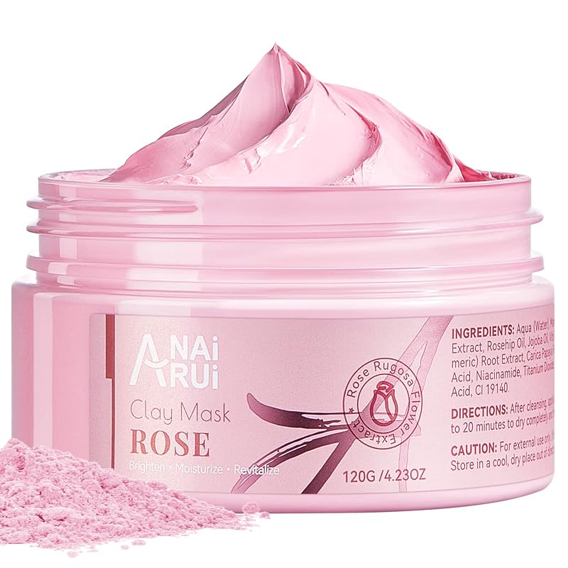Máscara facial de argila rosa ANAI RUI, 120 g