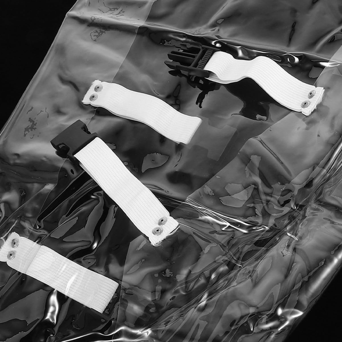 Zerodeko Lot de 2 Protecteurs de Pied pour Chaise Dentaire en Pvc Transparent avec Bande Élastique et Clips Robustes pour Protection Imperméable et Usage Professionnel