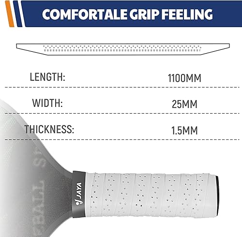 Miniatura 5 de JAYA Cinta de Agarre para Pala de Pickleball, Paquete de 2 o 5 Cintas de Agarre de Repuesto para Pickleball, Absorbe la Humedad y Cómoda Cinta de