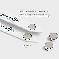 Vista 3 de Plastic Magnetic Collar Stays by Würkin Stiffs As Seen on Shark Tank Stiff-N-Stays Collar Inserts
