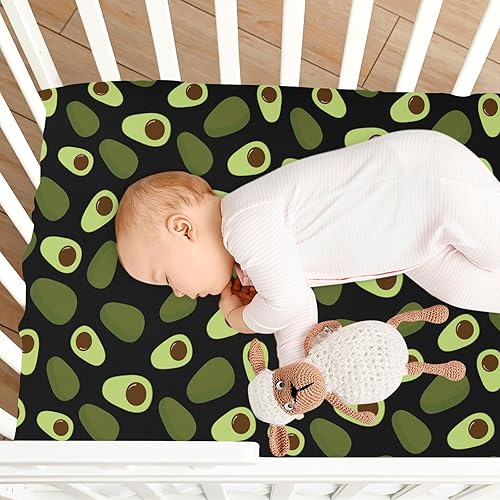 Miniatura 7 de Avocado Crib Sheets - Stretchy Fitted Crib Sheets for Boys Girls, Unisex Cozy Baby Crib Sheet 27 x 39 x 5 Inches