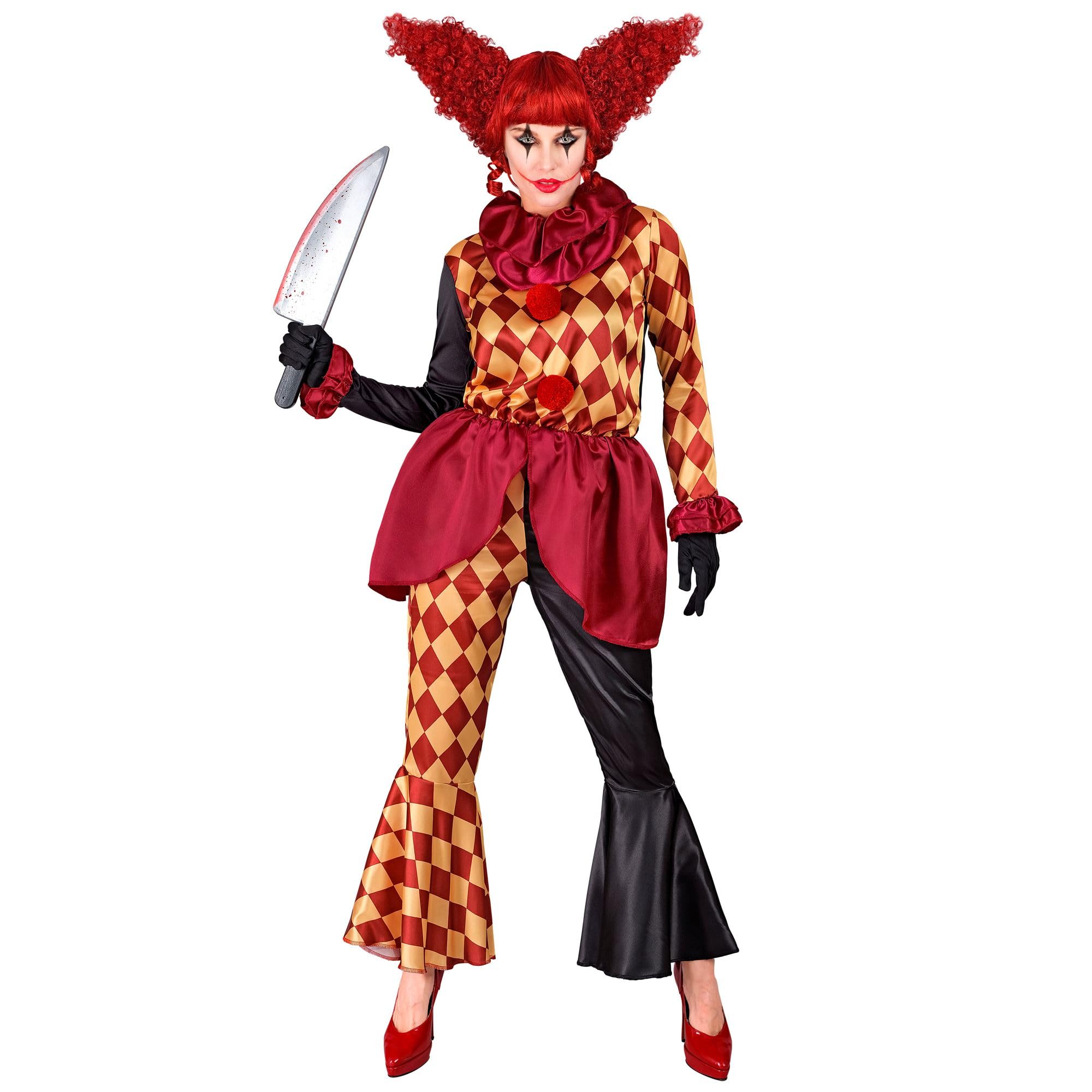 W WIDMANN MILANO Party Fashion - Horror Clown Psychopath Killer Halloween Fancy Dress Costume, Multicoloured - Image 2