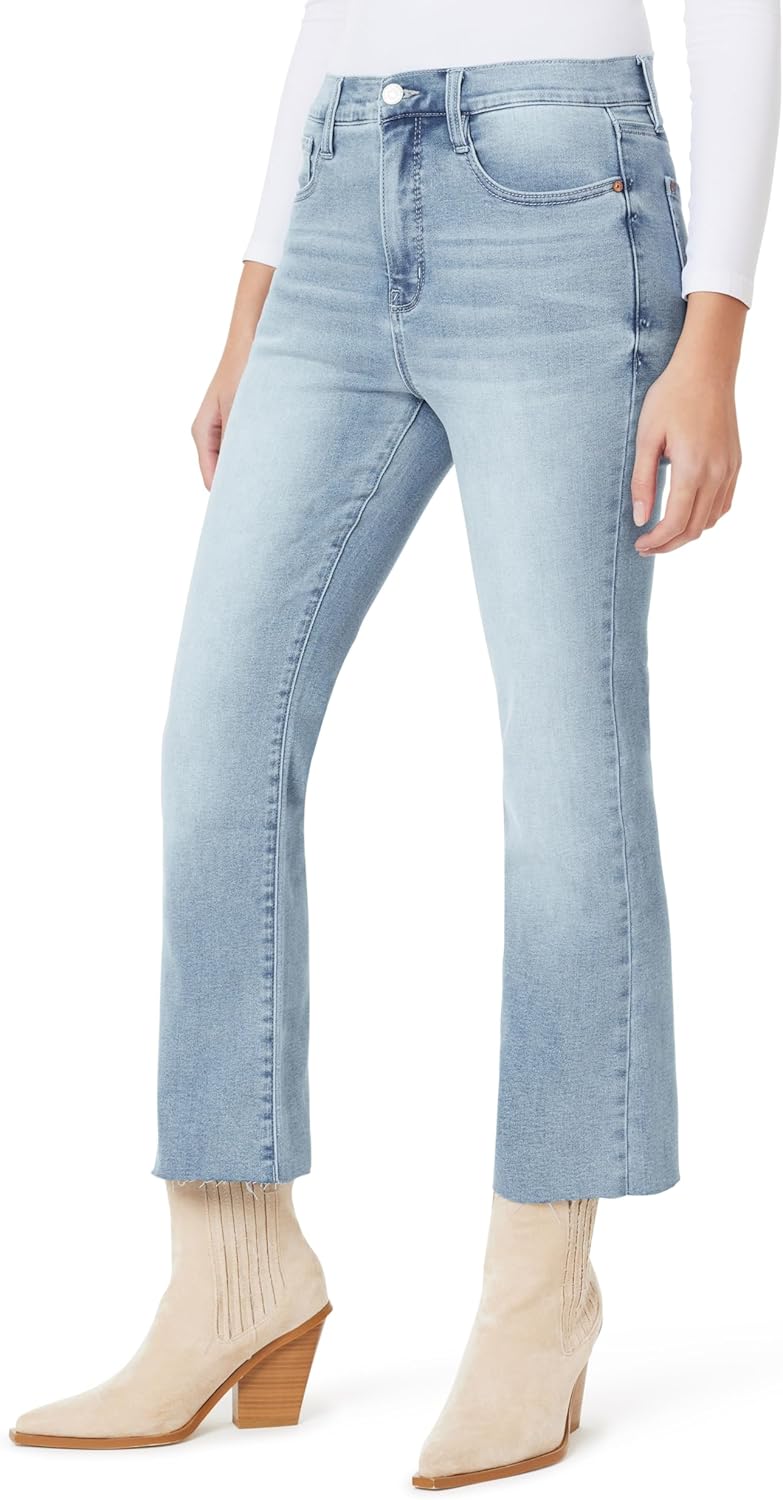 WallFlower Womens Fearless Curvy Super High-Rise Denim 27" Bootcut Ankle Insta Vintage Juniors Jeans - Image 3