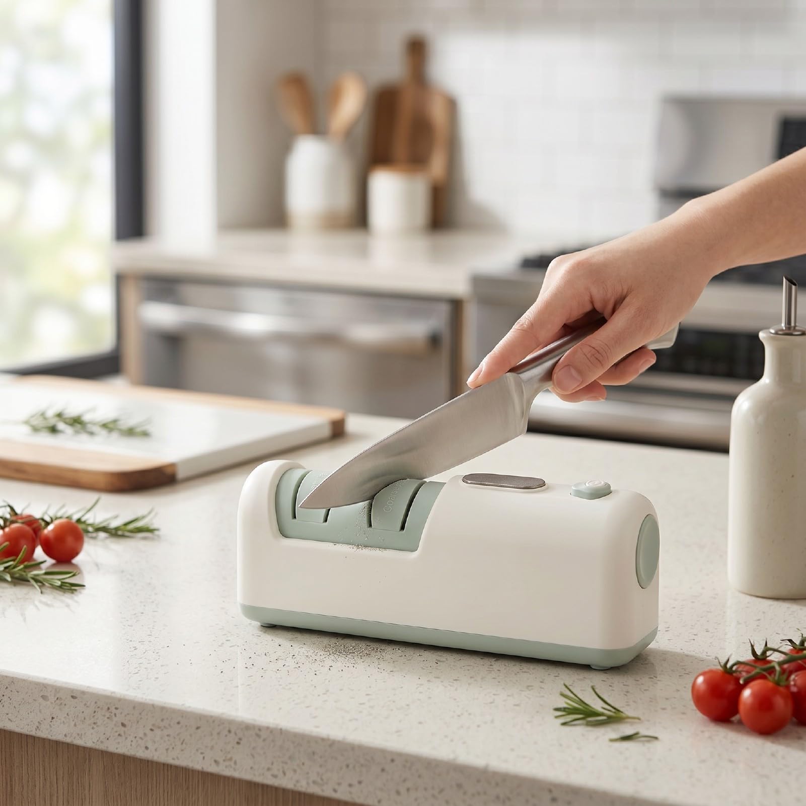 Aiguiseur de Couteaux électrique Fil pour Ciseaux de Cuisine