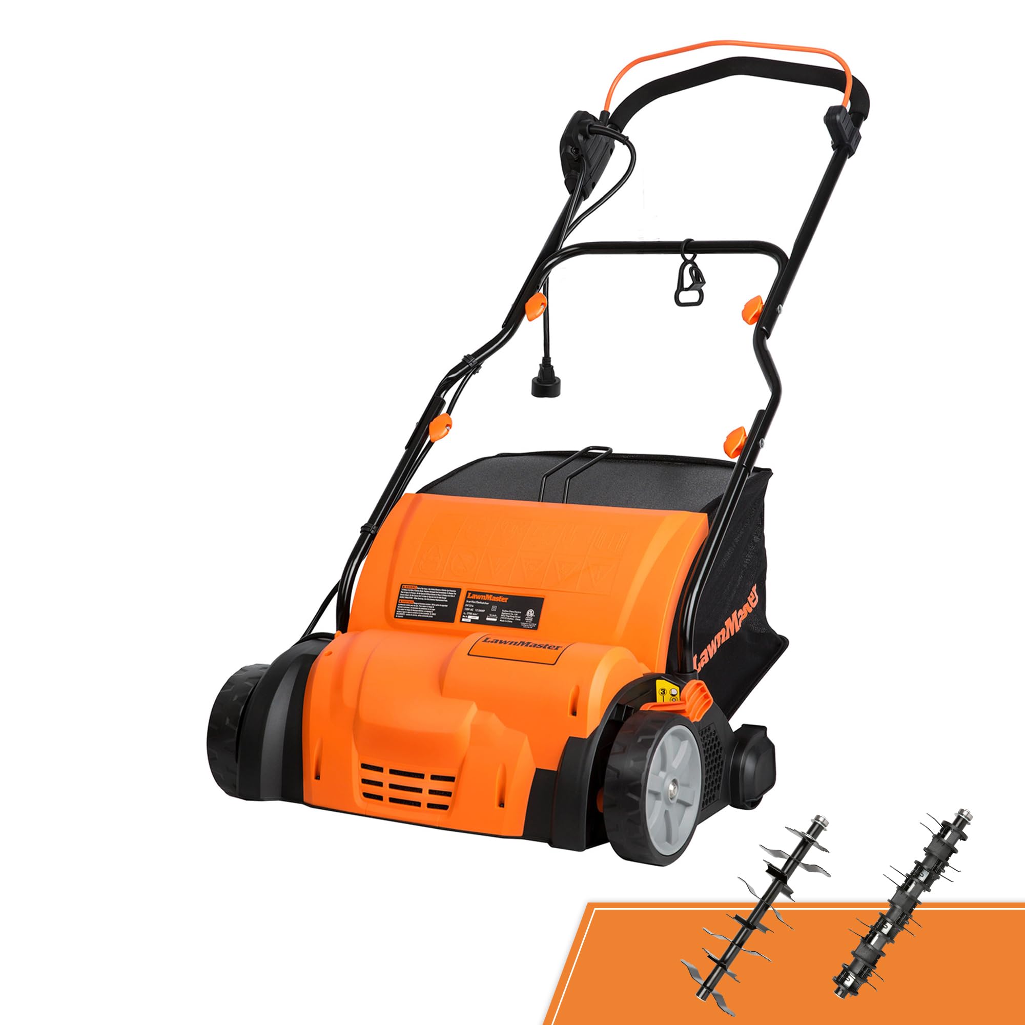 LawnMaster GV1314 Electric 15” 13 Amp Dethatcher and Scarifier