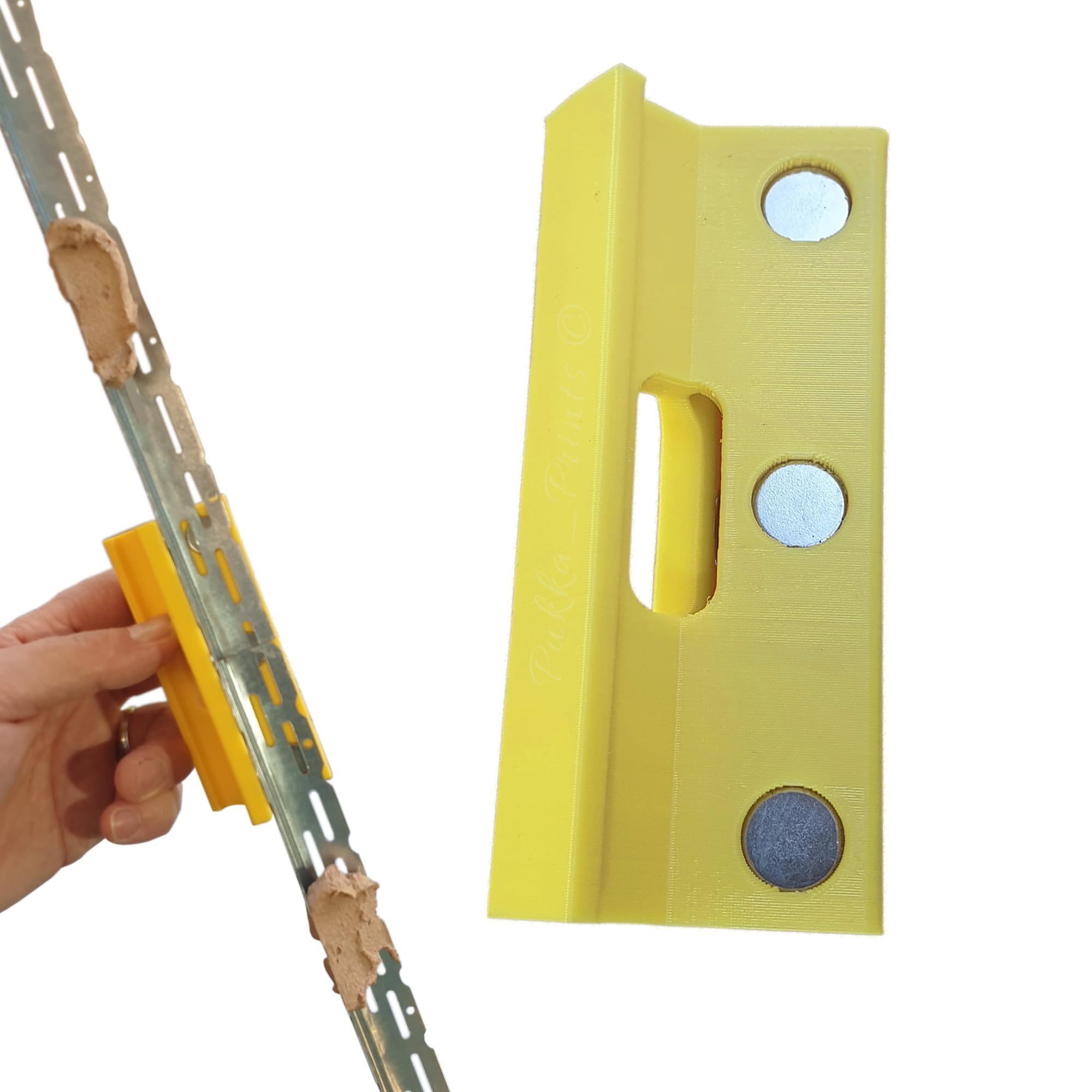 Plastering Thin Skim Angle Joiner Tool for Plaster Board Dry Lining Skimming, Yellow