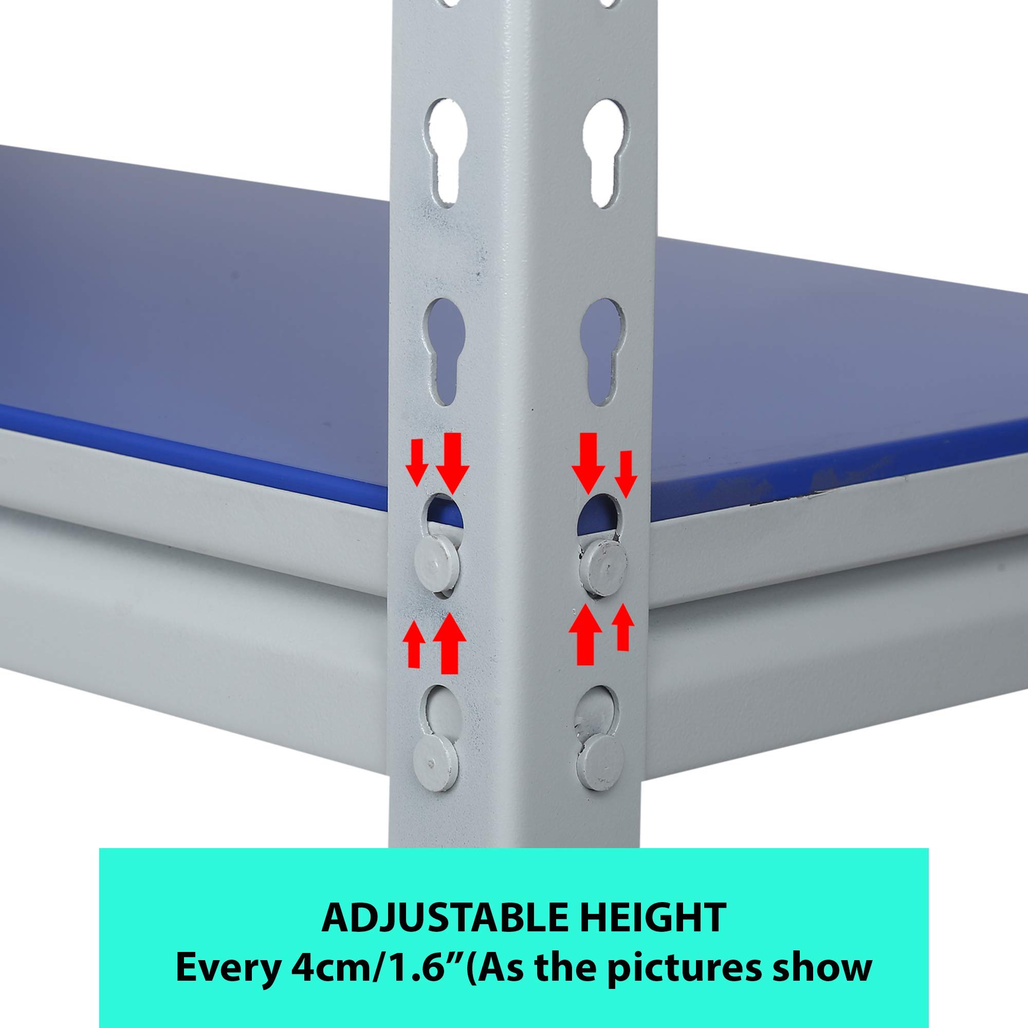 Mil-Nil Prime CRC Shelf Rack - 4 Shelves, Boltless -7