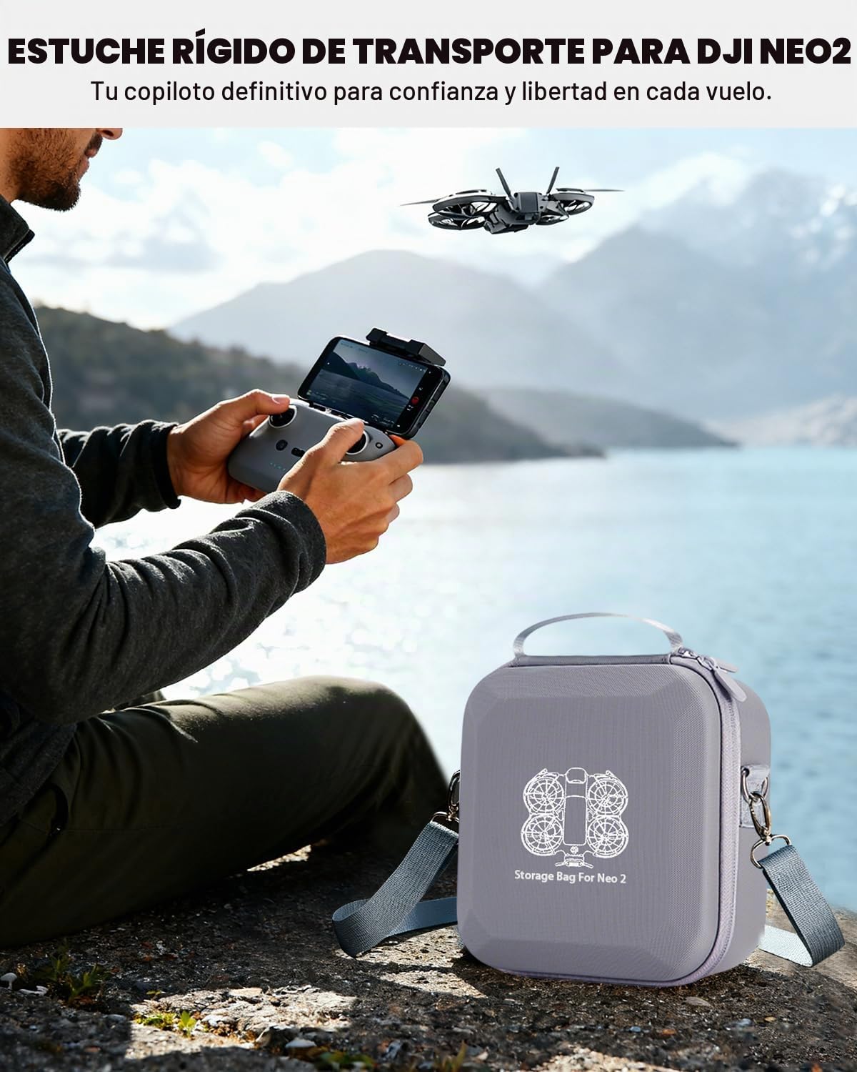 Funda rígida para DJI Neo 2 Fly More Combo Case, Neo 2 No-rc, Maleta